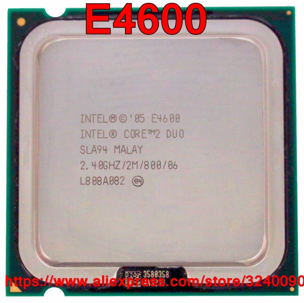 سرور-AE - پردازنده اصلی CPU CORE 2 DUO E4600 با سرعت 2.40 گیگاهرتز و 2 مگابایت حافظه نهان و فرکانس 800 مگاهرتز دو هسته‌ای سوکت 775 به سرعت ارسال می‌شود