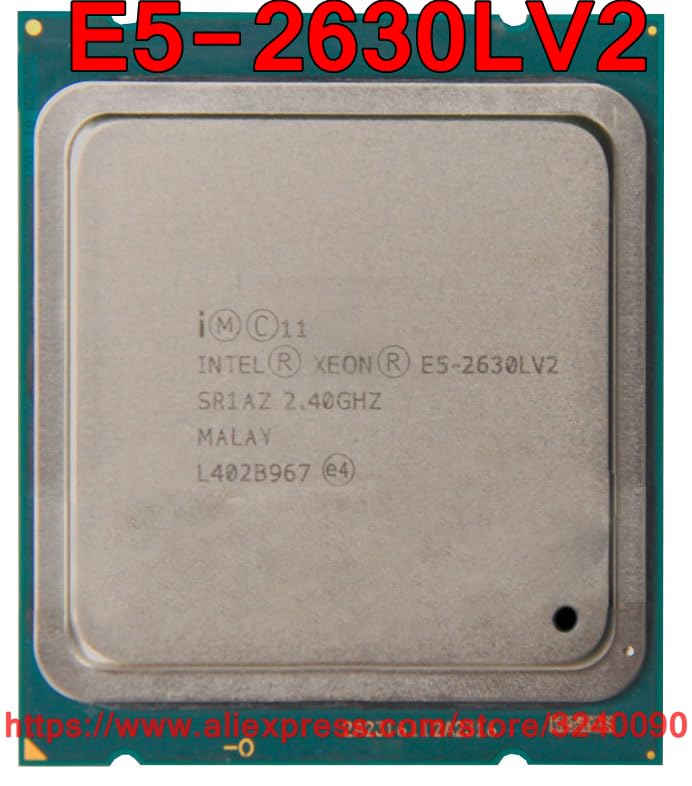 سرور-AE - پردازنده ایکسیون E5-2630LV2 CPU SR1AZ با سرعت 2.40 گیگاهرتز با 6 هسته و 15 مگابایت حافظه پنهان LGA2011 E5 2630LV2 و پردازنده ایکسیون E5-2630L V2 و E5-2630L V2