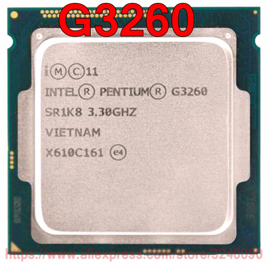 سرور-اے - پردازنده اصلی CPU Pentium G3260 با سرعت 3.30 گیگاهرتز، دو هسته‌ای با حافظه کش 3 مگابایت و سوکت 1150، ارسال سریع به‌سرانجام