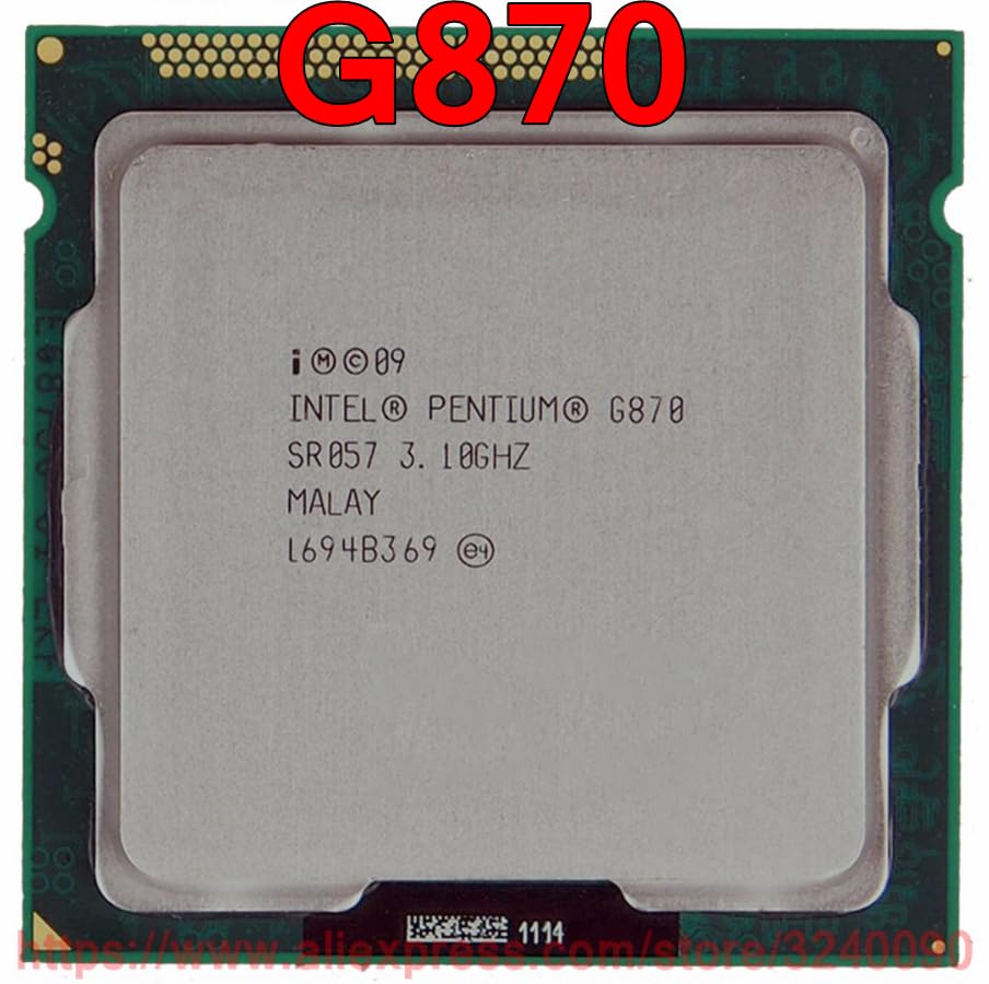 SERVER-AE - پردازنده اصلی CPU Pentium G870 با فرکانس 3.10 گیگاهرتز و حافظه کش 3M دو هسته‌ای، سوکت 1155، ارسال سریع
