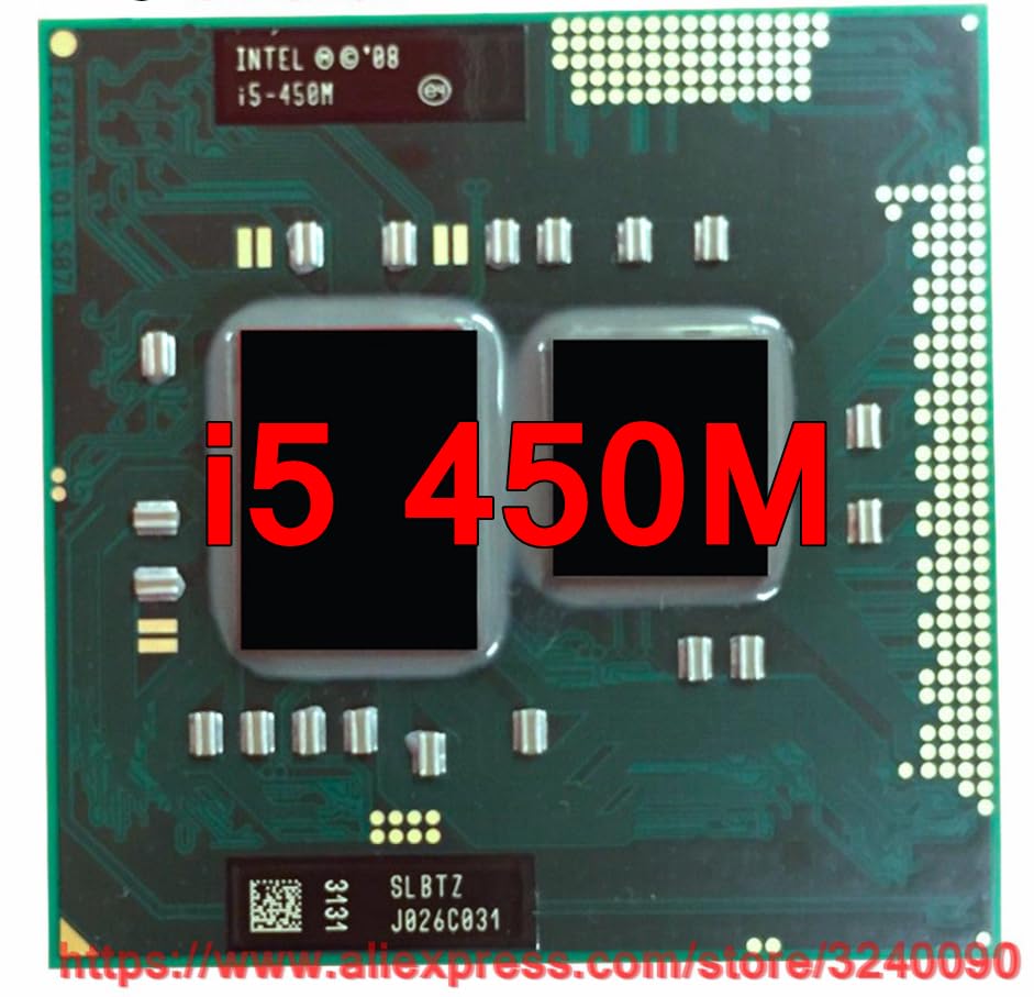 سرور-ای - پردازنده اصلی اینتل کور i5 450M 2.40 گیگاهرتز پردازنده دو هسته ای i5-450M PGA988 سی پی یو موبایل لپتاپ
