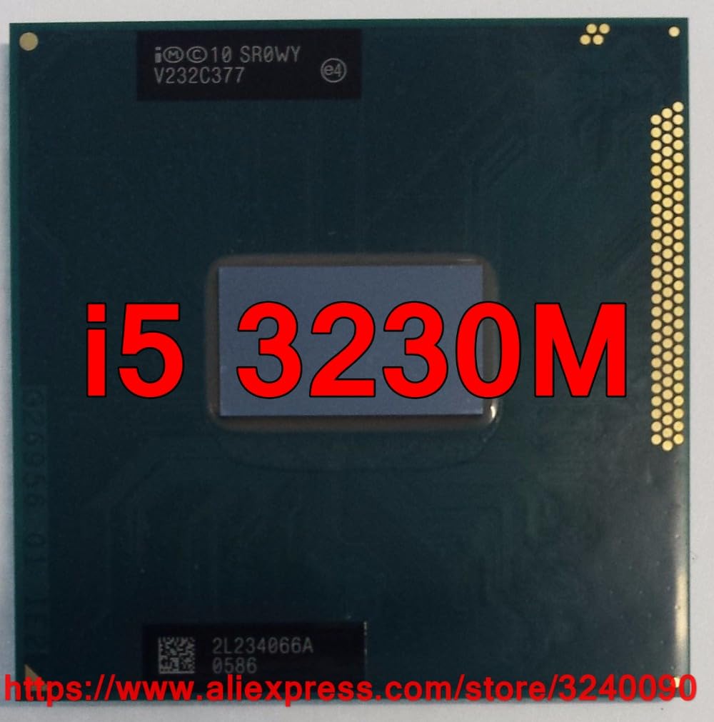 سرور-AE - پردازنده اصلی اینتل Core i5 3230M SR0WY CPU (حافظه نهان 3M / 2.60 گیگاهرتز / دو هسته‌ای) پردازنده لپ تاپ i5-3230M