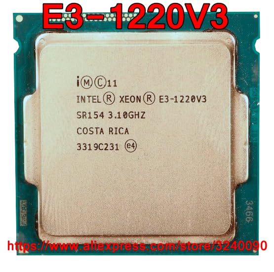 سرور-AE - پردازنده اصلی CPU Xeon E3-1220V3 با سرعت 3.10 گیگاهرتز، حافظه پنجه 8 مگابایت، قدرت 80 وات، چهار هسته ای E3 1220V3 LGA1150 E3-1220 V3 E3 1220 V3