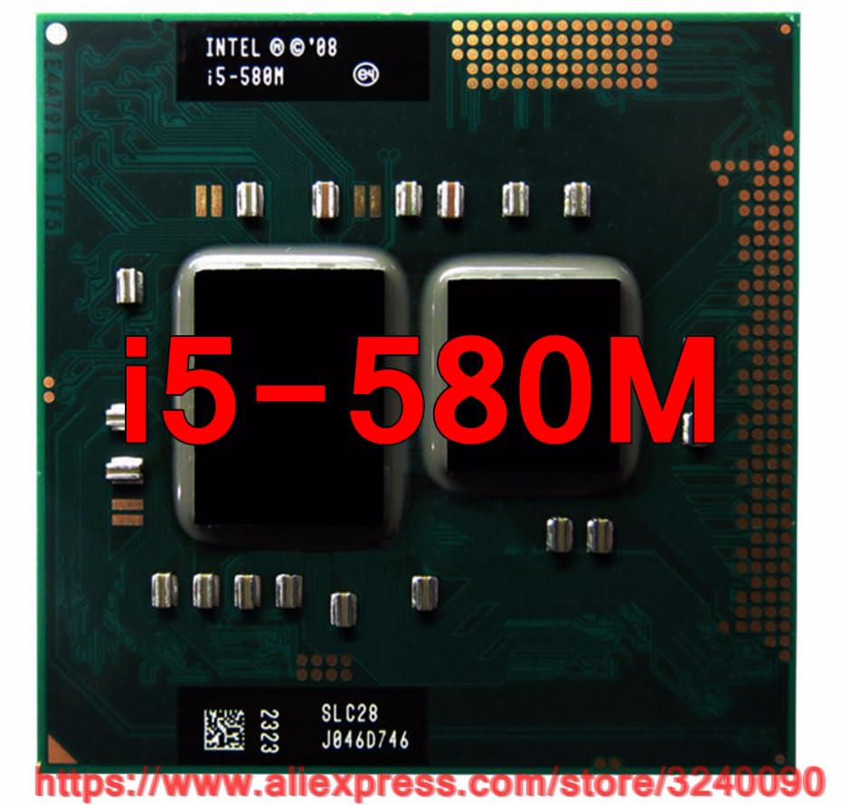پردازنده دو هسته‌ای موبایل Intel Core i5-580M اصلی - سرور-AE، 2.66 گیگاهرتز PGA988 CPU لپ‌تاپ