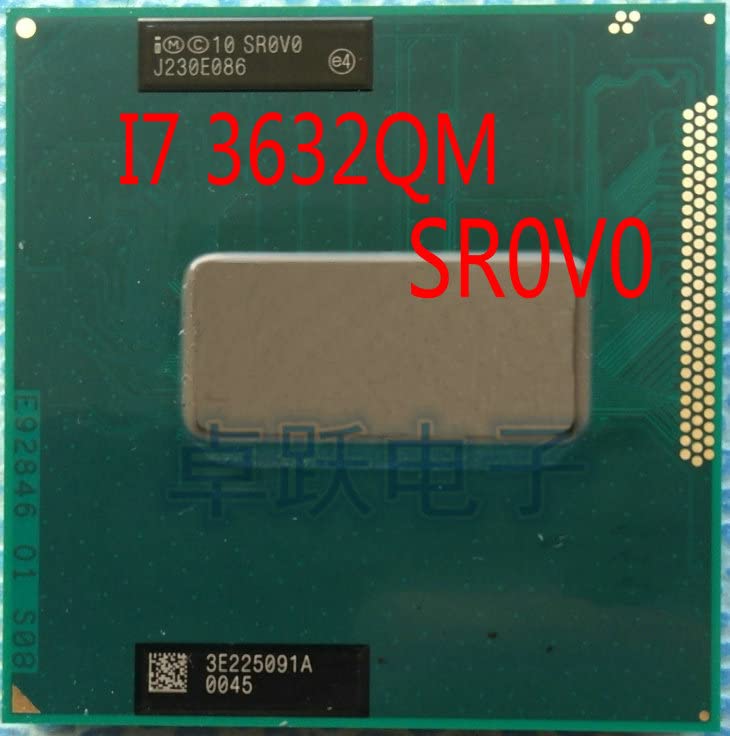 پردازنده Intel Core i7 3632QM SR0V0 با فرکانس 2.2 گیگاهرتز تا 3.2 گیگاهرتز، 6 مگابایت حافظه کش، چهار هسته و هشت رشته، نسخه اورجینال PGA برای پلتفرم CPU HM77.