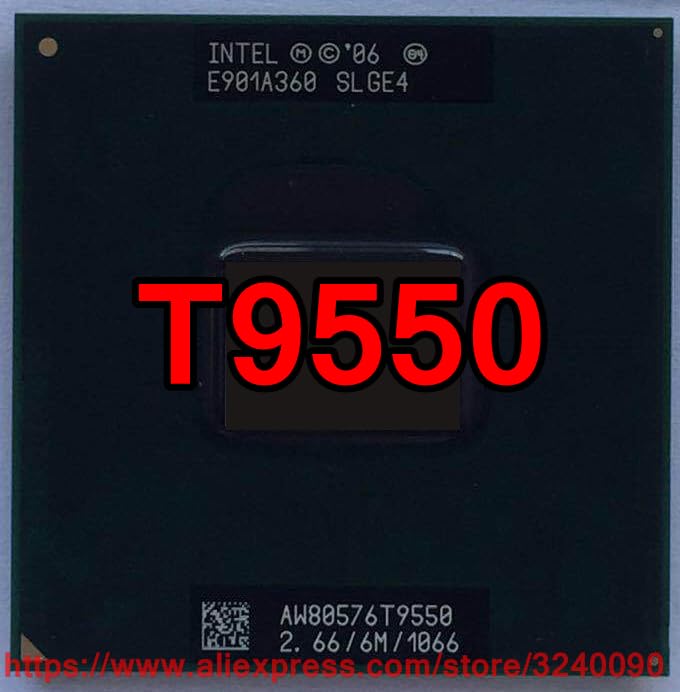سرور-آ - پردازنده اصلی Core Duo T9550 با حافظه کش 6 مگابایت، 2.66 گیگاهرتز، رابط سرعتی 1066 مگاهرتز، پردازنده لپ‌تاپ دو هسته‌ای