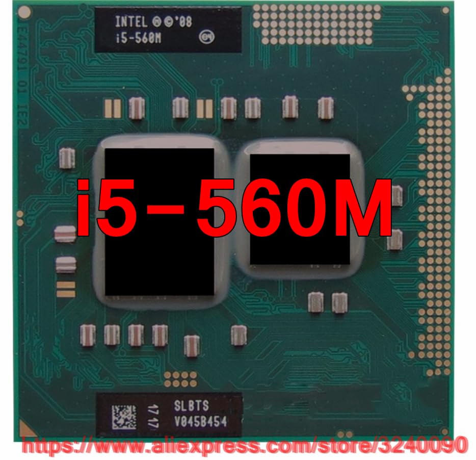 سرور-AE - پردازنده اصلی Intel Core i5 560M 2.66GHz i5-560M دو هسته ای PGA988 SLBTS پردازنده موبایل لپ تاپ