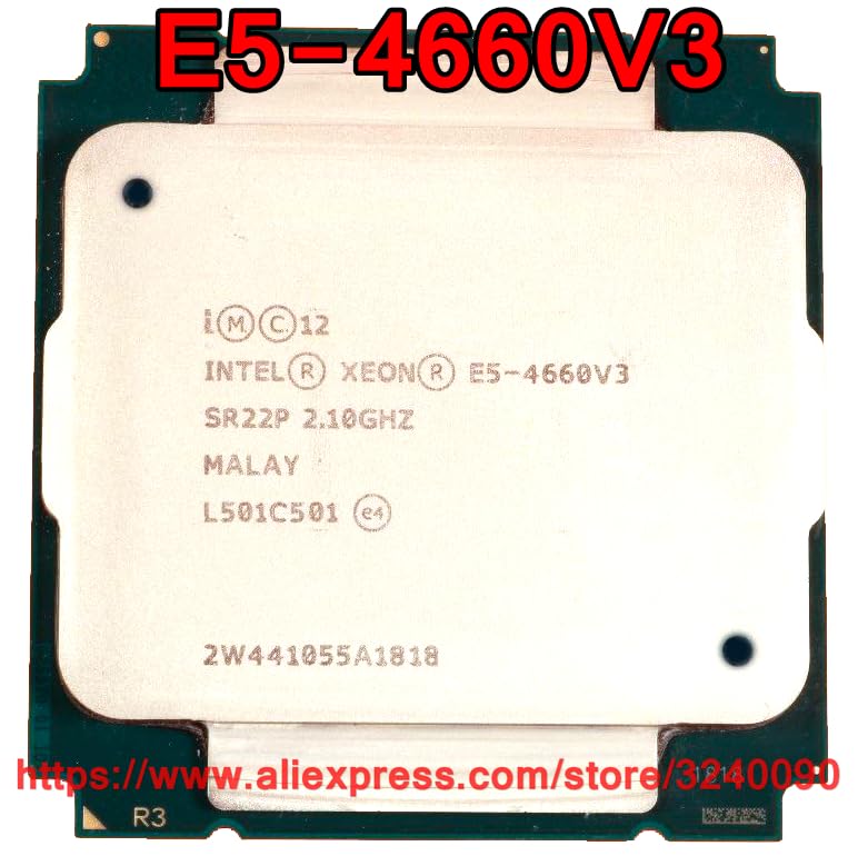 سرور-AE - پردازنده ایکسین CPU E5-4660V3 با فرکانس 2.10 گیگاهرتز، 14 هسته، 35 مگابایت LGA2011-3، پردازنده E5-4660 V3 E5 4660V3 E5 4660 V3