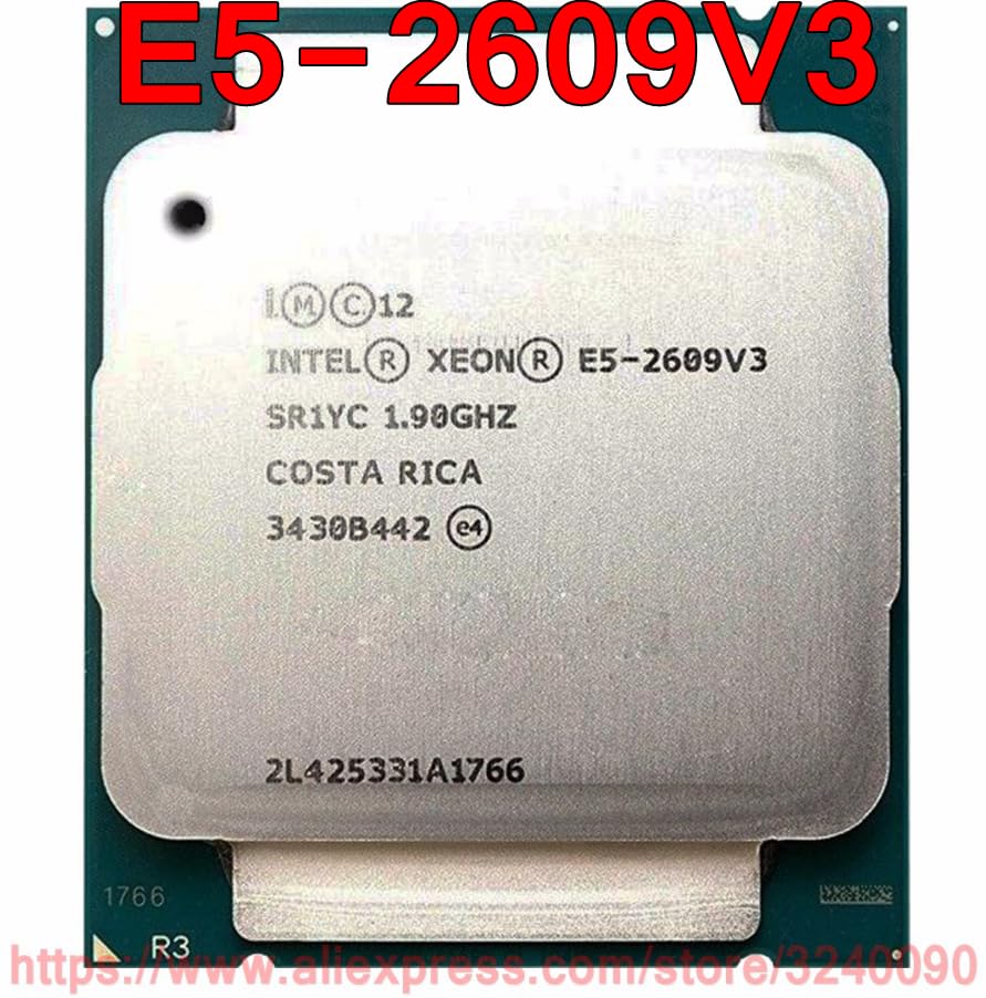 سرور-اے - پردازنده Xeon CPU E5-2609V3 SR1YC با فرکانس 1.90 گیگاهرتز، 6 هسته، 15 مگابایت کش، سوکت LGA2011-3 E5-2609 V3، پردازنده E5 2609V3، E5 2609 V3