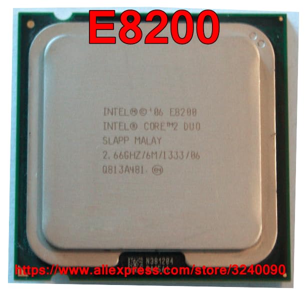 سرور-AE - پردازنده اصلی CPU Core 2 Duo E8200 با سرعت 2.66 گیگاهرتز / 6M / 1333MHz دو هسته‌ای سوکت 775 ارسال سریع