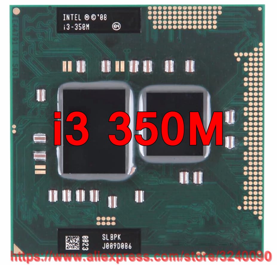 پردازنده موبایل Intel Core i3 350M اصلی 2.26 گیگاهرتز i3-350M Dual-Core Processor PGA988SERVER-AE - لپتاپ