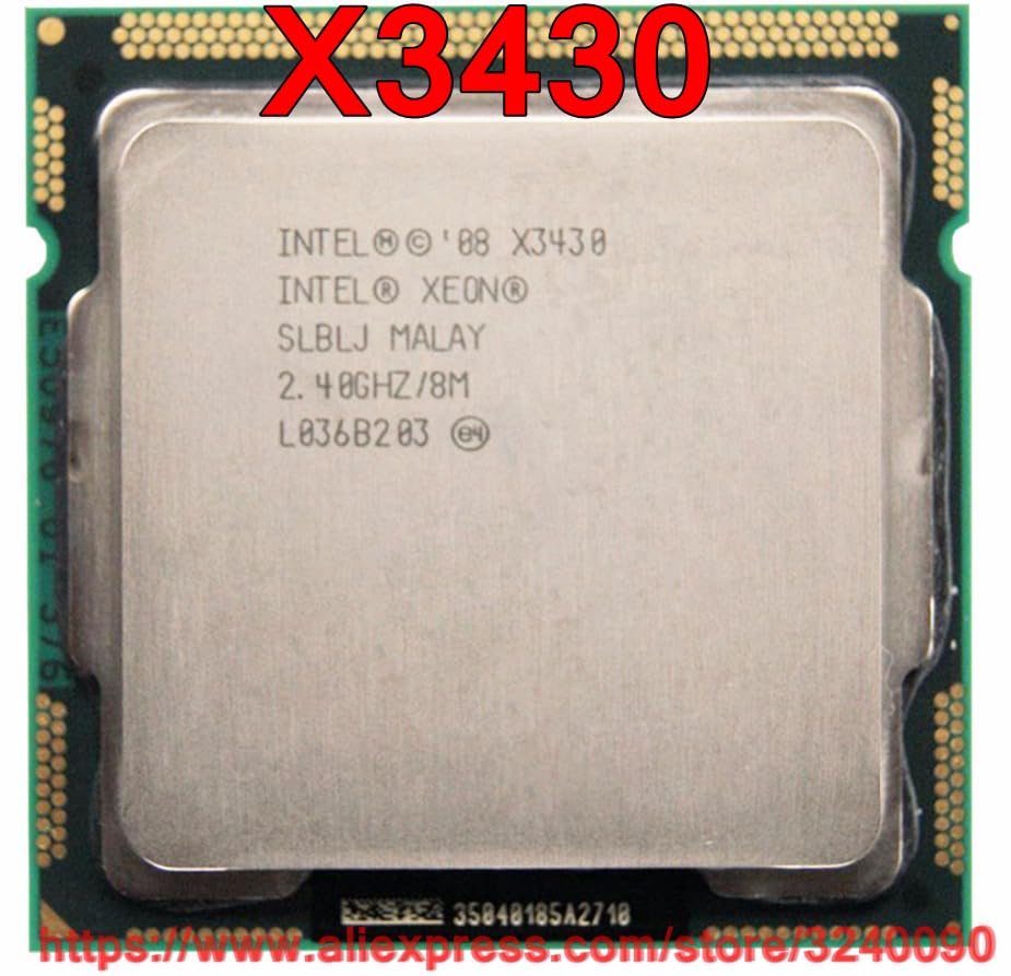 سرور-اے - سی پی یو ایکسین چهار هسته ای کواد کور X3430 2.4 گیگاهرتز LGA1156 8M کیش 95W سی پی یو دسکتاپ. ارسال سریع انجام شد.