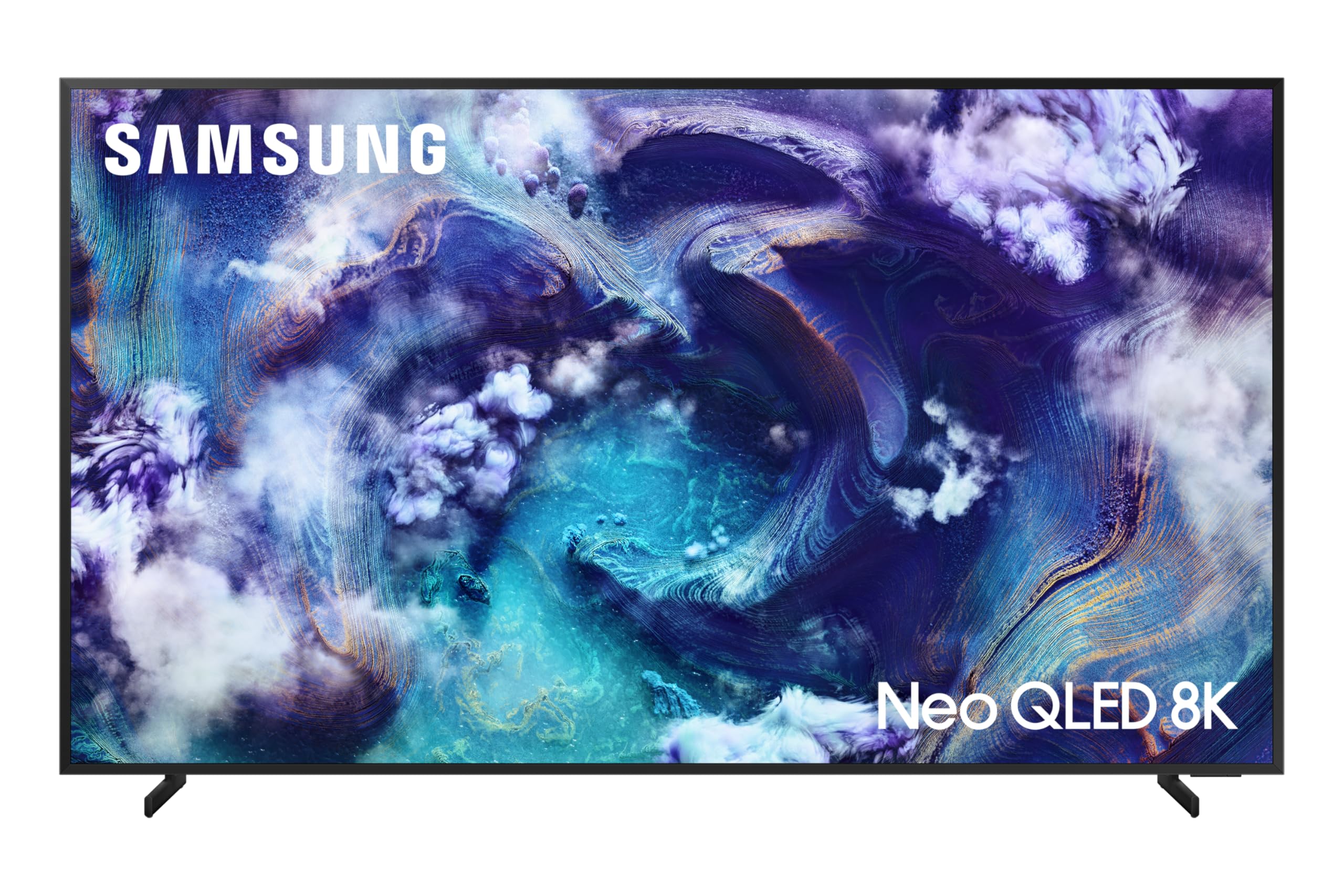 تلویزیون سامسونگ 85 اینچ Neo QLED، QN900F، 8K، Mini LED، ارتقاء AI به 8K، طراحی قاب فلزی، فروشگاه هنر، بدون تابش، تلویزیون هوشمند Samsung Vision AI، QA85QN900FUXZN (نسخه 2025 - نسخه امارات متحده)