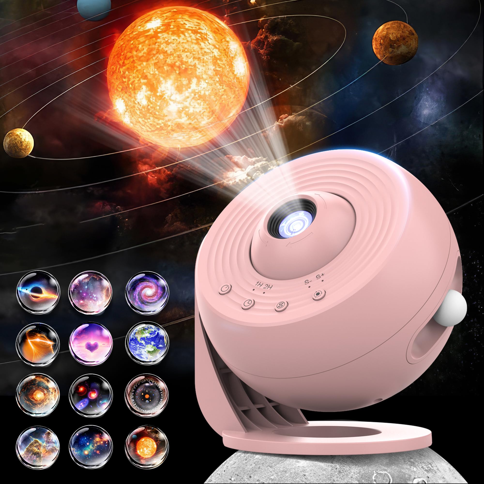پروژکتور فضایی FlyEagle Galaxy با رنگ صورتی