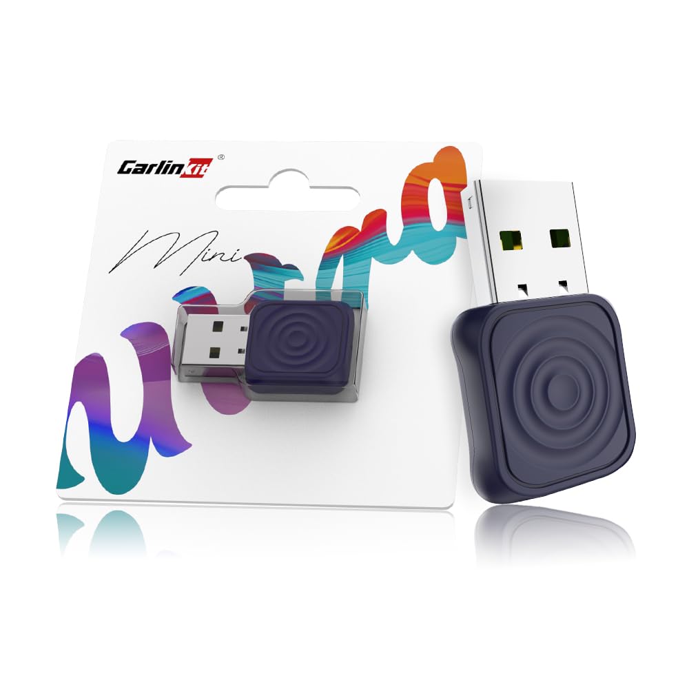 کارلینکیت 2025 Wireless CarPlay & Android Car Adapter، بهبود اتصال سیمی به بی‌سیم، پلاگ و پلی با USB-A/Type-C، سازگار با iPhone iOS 10+ و Android 11.0+