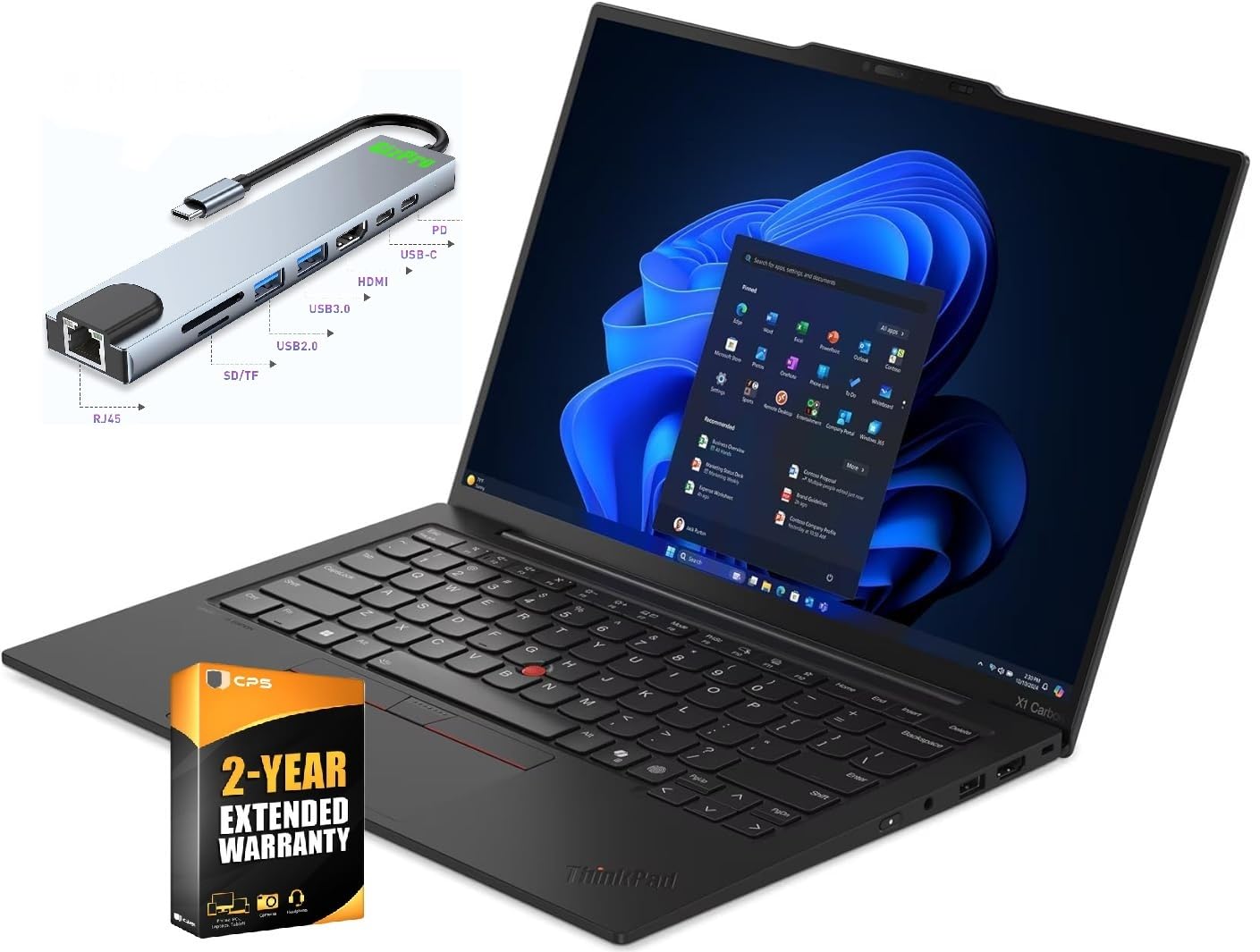 لنوو (به‌روزرسانی شده) مدل ۱۳ لپ‌تاپ Lenovo ThinkPad X1 Carbon Aura Edition، پردازنده اینتل الترا ۷ 258V، صفحه نمایش ۱۴ اینچی ۲٫۸K با رزولوشن ۲۸۸۰x۱۸۰۰ OLED با ۴۰۰ نیت و ۱۲۰ هرتز، وای-فای ۷، ۳۲ گیگابایت رم، ۲ ترابایت حافظه‌ی جامد اس‌اس‌دی، دوربین تصویر فول‌اچ‌دی، ویندوز ۱۱ پرو