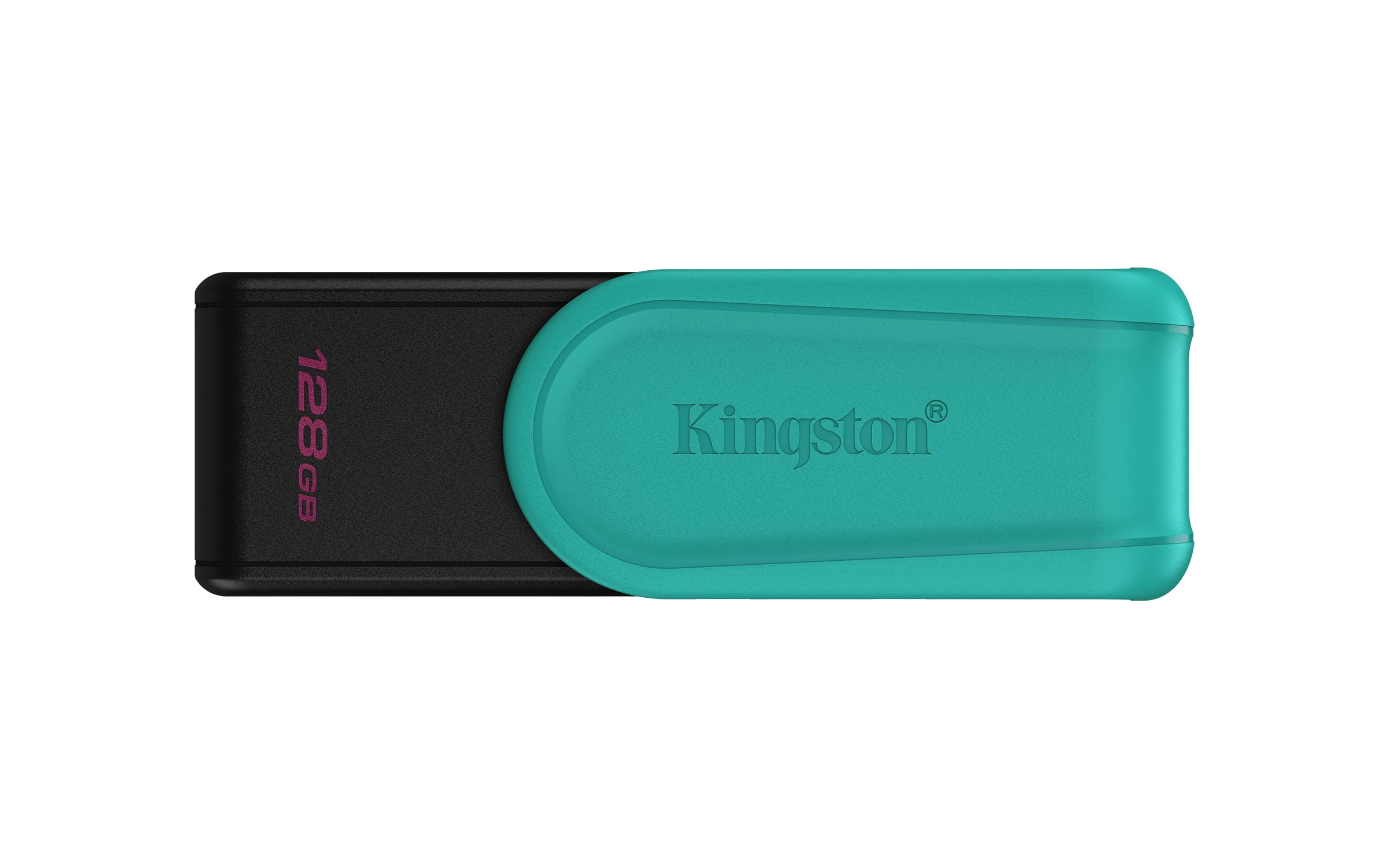 Kingston DataTraveler Exodia S USB Stick - 128GB - USB 3.2 Gen 1 - نوع USB A - مشکی/فیروزه‌ای - DTXS/128GB مشکی/فیروزه‌ای 128GB