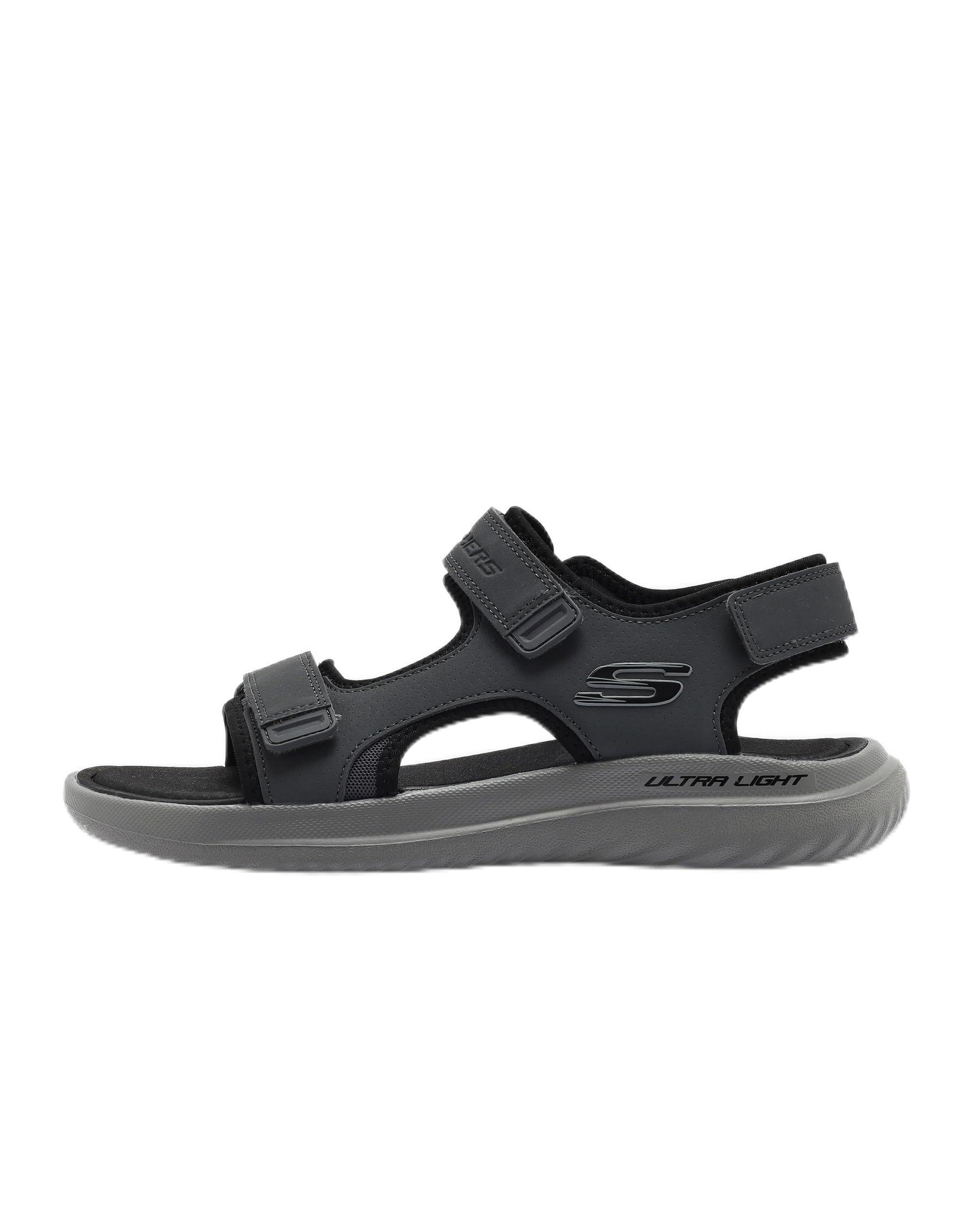Skechers BOUNDER 2.0 SANDAL صندل-کتانی مردانه، سایز ۴۳ (EU)، رنگ زغالی