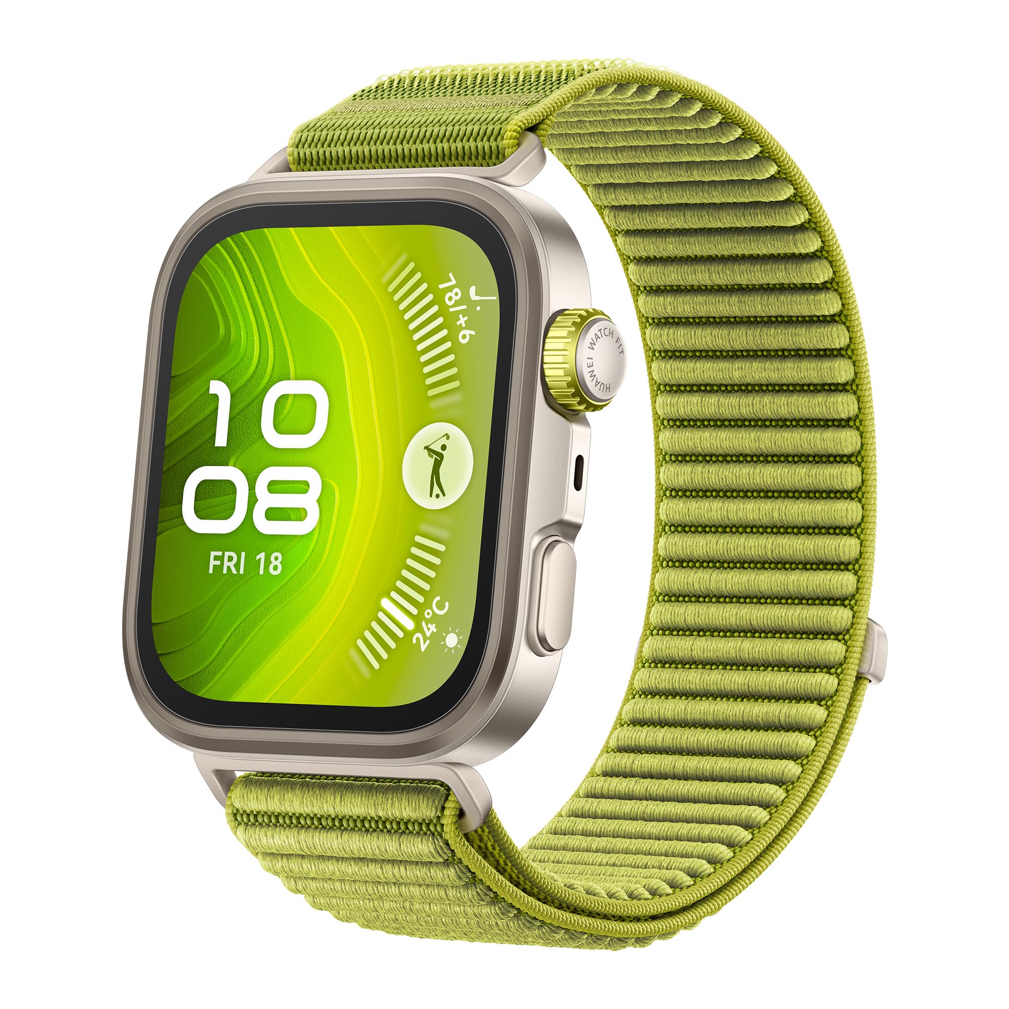 ساعت هوشمند HUAWEI WATCH FIT 4 Pro، صفحه نمایش 1.82 اینچ، شیشه سافیر، GPS برای ورزش‌های خارج از منزل حرفه‌ای، ECG، عمر باتری تا 10 روز، سازگار با iOS و Android، رنگ سبز + دوسته جدید رایگان + مقیاس HuaweiCare + [ایکسکلوسیو از آمازون] سبز FIT 4 Pro