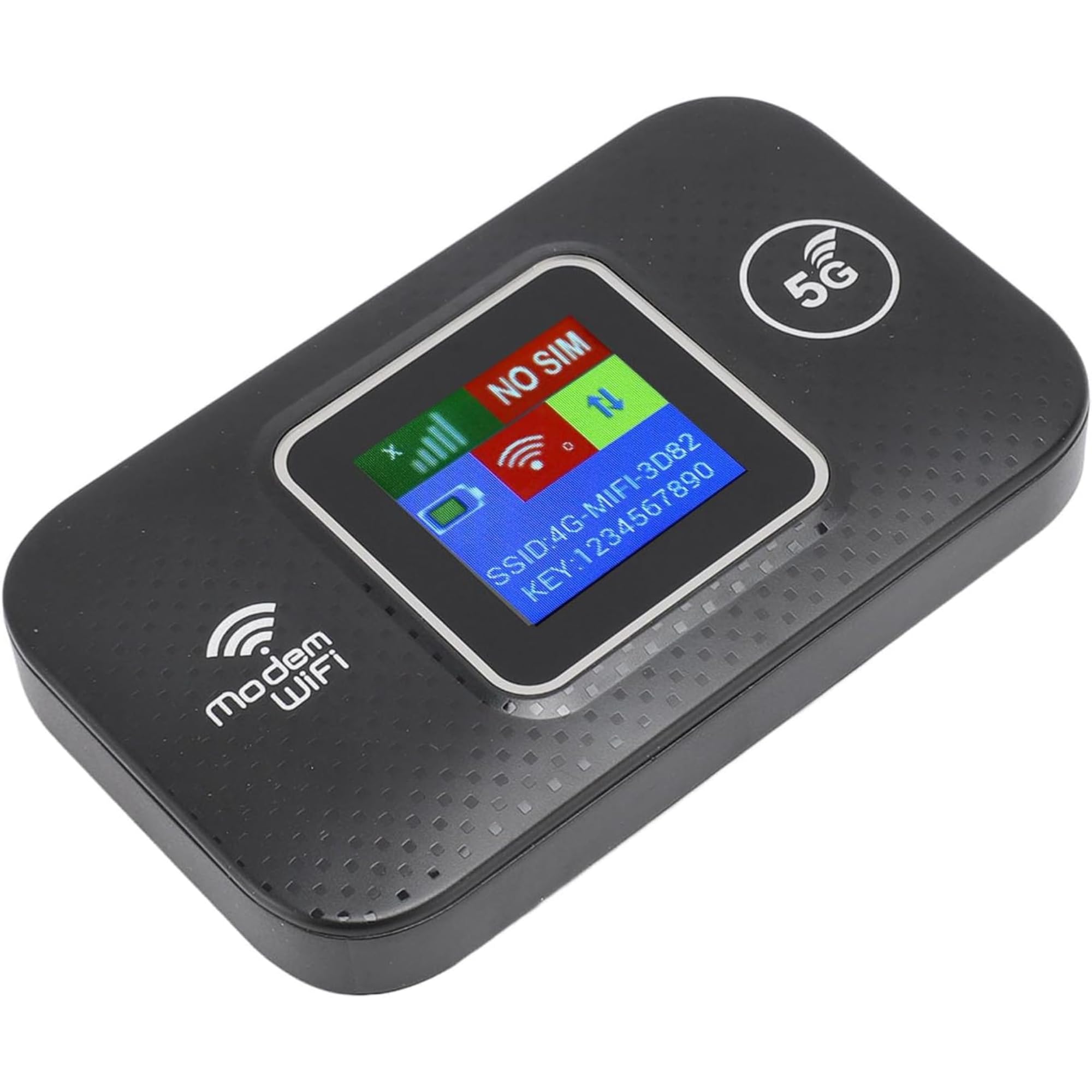 مودم همراه LTE - روتر سفری قابل حمل 5G 150 مگابیت بر ثانیه با شیار کارت SIM | پشتیبانی از تا 10 دستگاه | شارژر USB نوع C | وای فای جیبی برای خانه، دفتر کار و سفر | روتر وای فای 4G/5G SIM