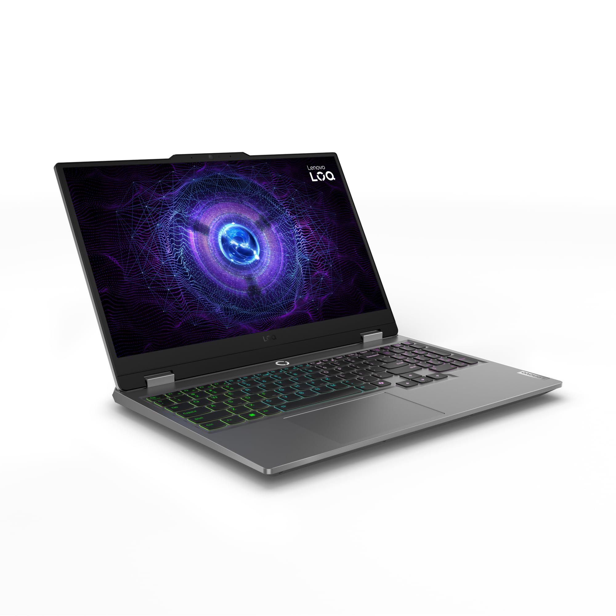 لپ تاپ بازی لنوو LOQ 15IRX9، صفحه نمایش IPS ۱۵.۶ اینچی FHD ۱۴۴Hz، پردازنده اینتل Core i5-13450HX، ۲۴GB رم DDR5، ۵۱۲GB حافظه داخلی SSD، کارت گرافیک NVIDIA GeForce RTX 3050 ۶GB، صفحه کلید با نور پس زمینه انگلیسی/عربی، رنگ خاکستری لونا