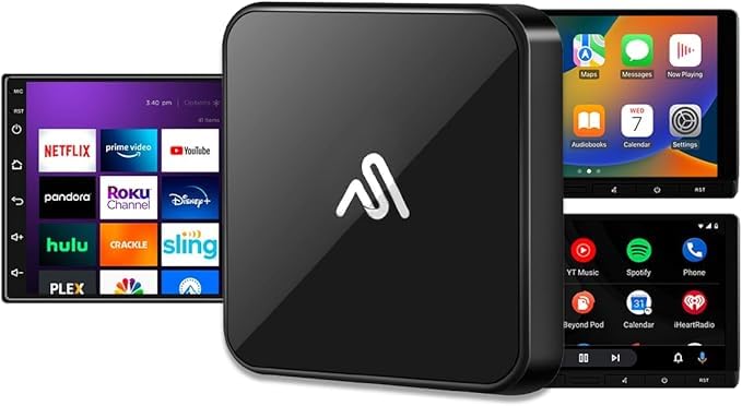 Autosky CPHM2 - HDMI کارپلی و آدروید خودرو تبدیل کننده تلویزیون - دانگل پلاگ اصلی و پلی, آنالوگ کر پلی یا آدروید خودرو را به بی‌سیم تبدیل می‌کند, اتصال HDMI برای استریم ویدیو و صدا