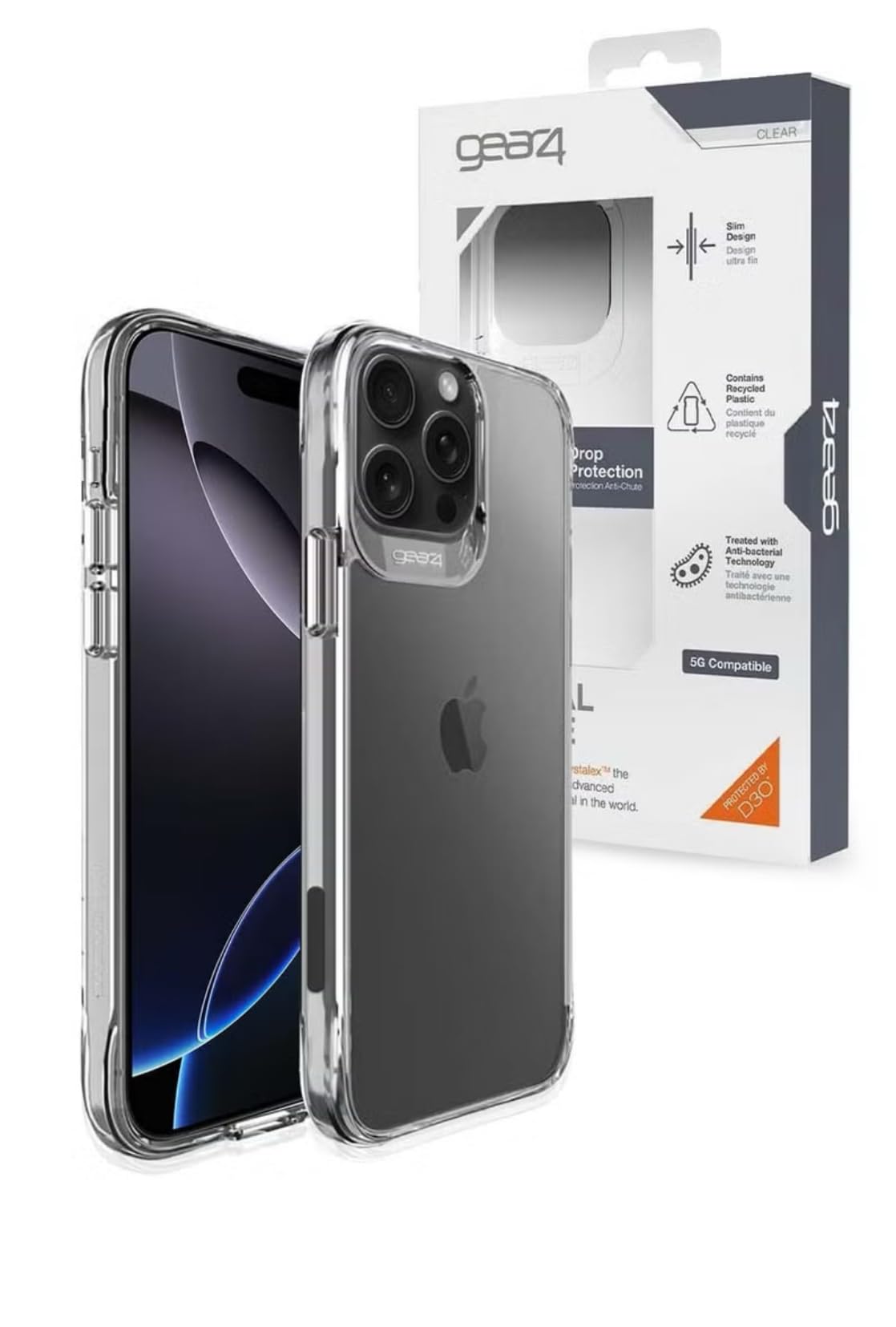 کاور شفاف ضد ضربه و نازک برای iPhone 15 Pro Max - شفاف با محافظت در برابر ضربه D3O | ضد زرد شدن | سازگار با MagSafe و شارژ بی‌سیم | کاور شفاف برای iPhone 15 Pro Max