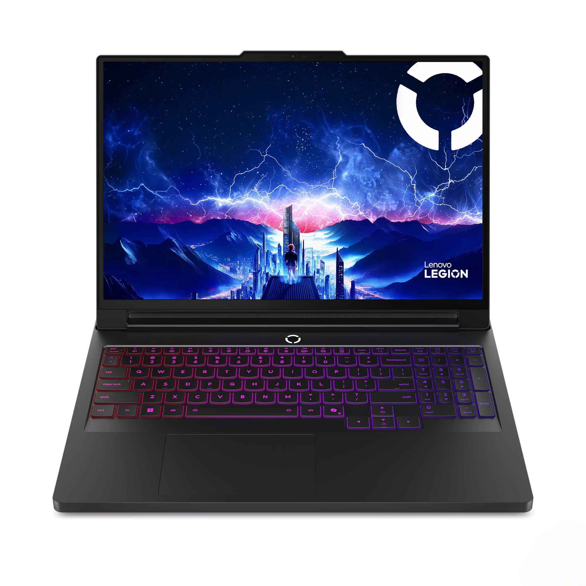 لپ تاپ Lenovo Legion Pro 7 16IAX10H (2025) / Intel Core i9-275HX Ultra / 64GB رم / 2TB حافظه‌ جامد/Nvidia RTX 5080 16GB GDDR7 / صفحه نمایش 16 اینچ WQXGA OLED 240Hz / ویندوز 11 Pro / رنگ مشکی اکلیپس / صفحه کلید RGB En-Ar [83F5005GAX] (ارتقا یافته)