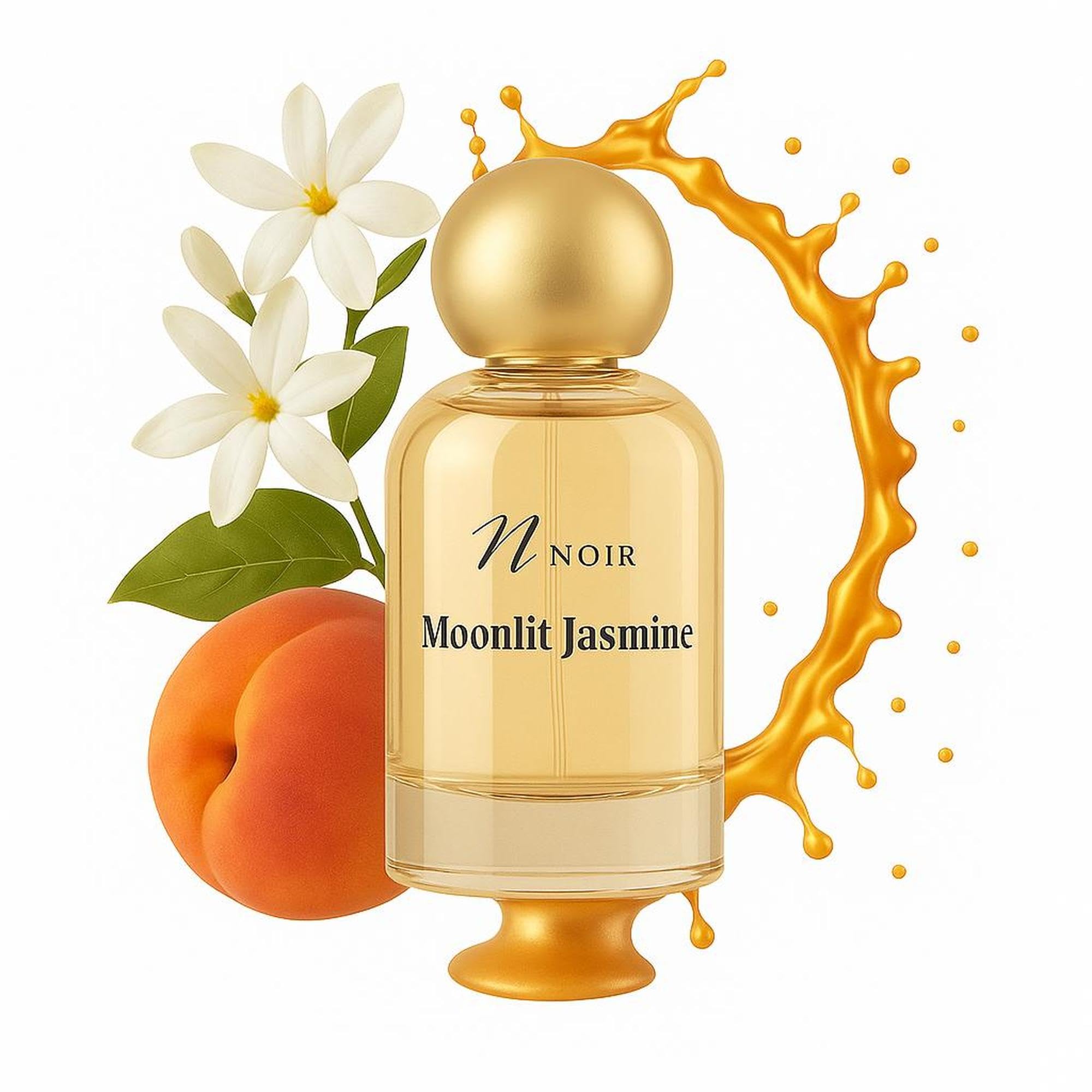 عطر ادو پرفیوم مون لایت ژاسمین نویر برای خانم‌ها با رایحه‌ی تند گلی همراه با بادام و وانیل، 100 میلی‌لیتر ژاسمین ماهی‌افروز