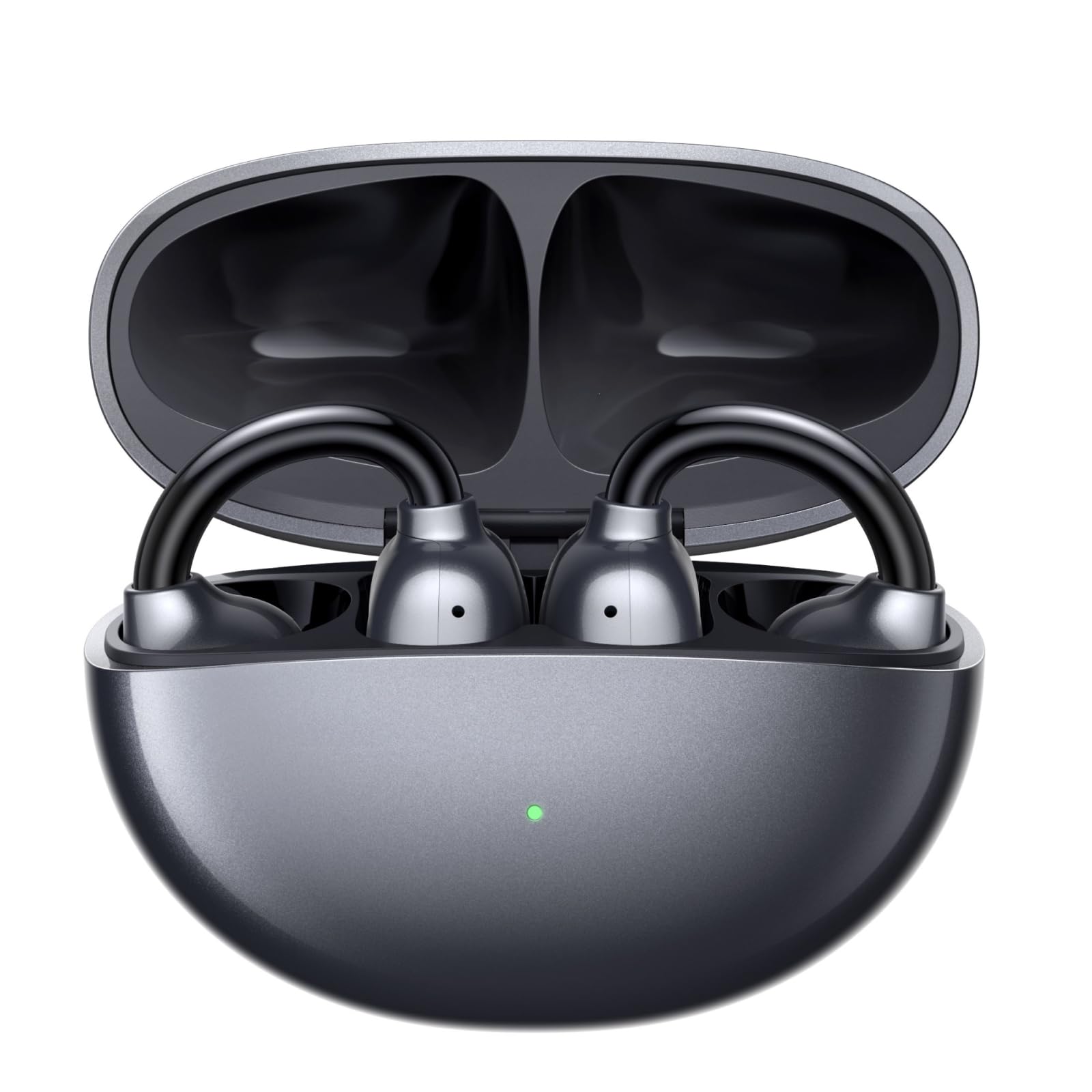 هدفون بی‌سیم UGREEN ClipBuds با کلیپ، با 4 میکروفن برای تماس واضح، گوشواره‌های 12 میلیمتری و فن‌آوری بلوتوث 6.0، کنترل از طریق اپلیکیشن و لمسی، سبک وزن، دارای استاندارد IPX5 برای تمرینات و ورزش، با زمان پخش 30 ساعته، سازگار با سیستم‌عامل‌های iOS و اندروید