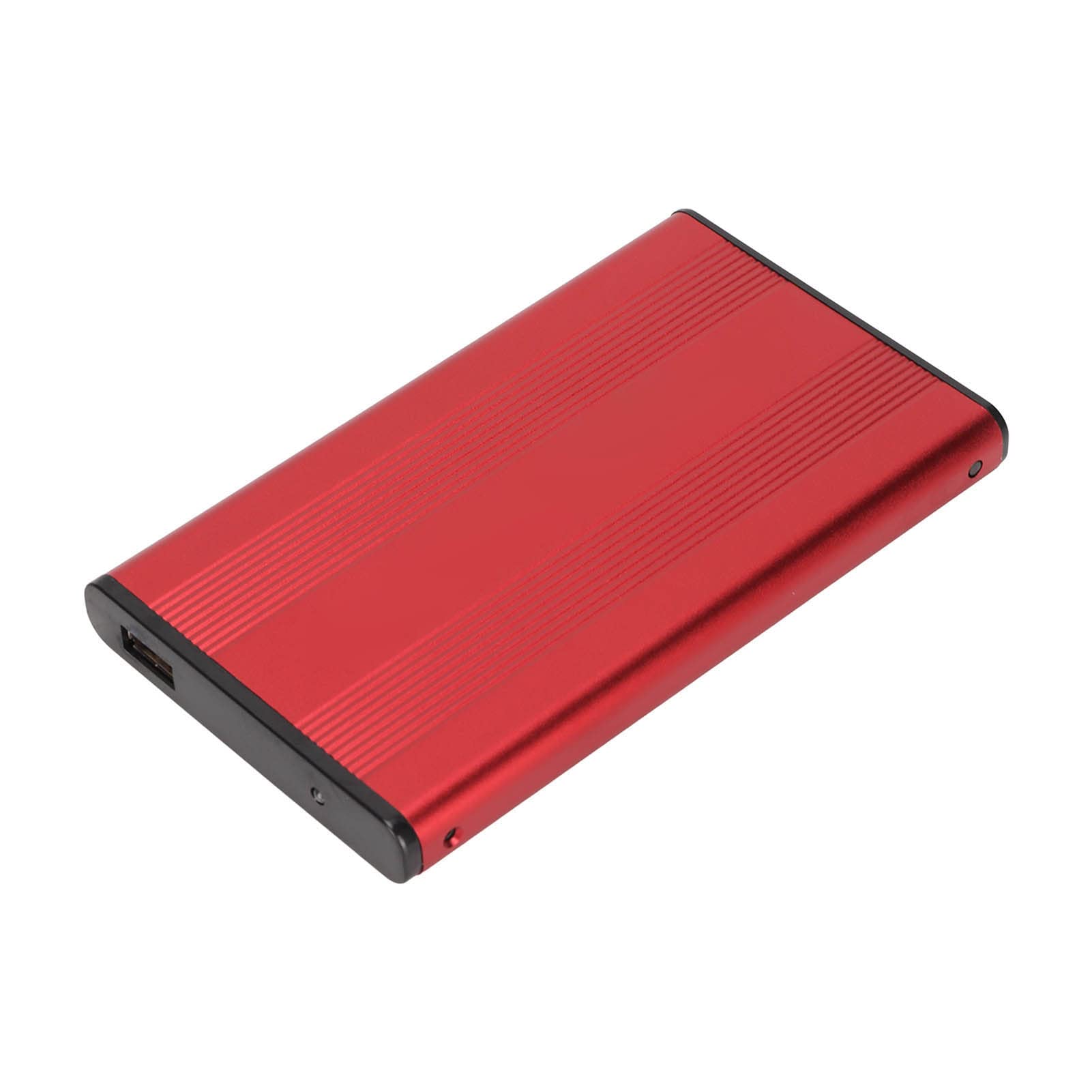 اسکله‌ی دیسک سخت 2.5 اینچ با ظرفیت 2 ترابایت گرداننده‌ی سرعت با کیفیت USB2.0 برای ویستا، جنس آلیاژ آلومینیومی برای حافظه‌ی دیسک سخت و حافظه‌ی جامد، پشتیبانی از جابجایی سریع ​انتقال داده‌های کارآمد (قرمز)
