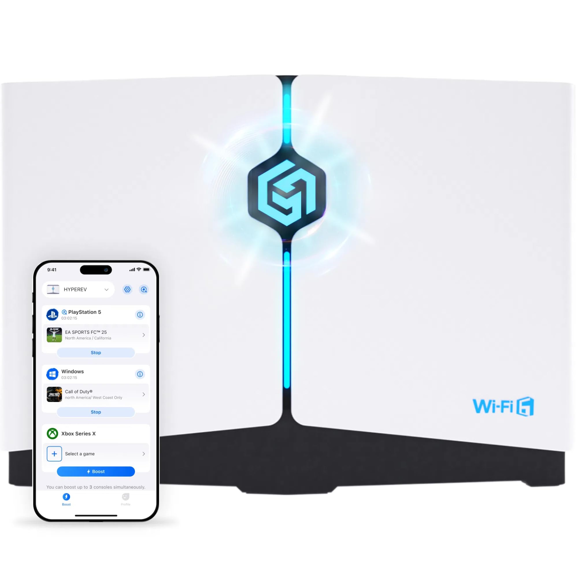 مترجم: روتر WLAN بازی - به عنوان یک شتاب دهنده بازی با 3 ماه اشتراک ویژه GearUP VIP - WiFi 6، دو باند 5GHz و 2.4GHz، 2402 مگابیت بر ثانیه - برای PS5 Xbox Steam Deck PC - مناسب برای آلمان با دستورالعمل‌های آلمانی