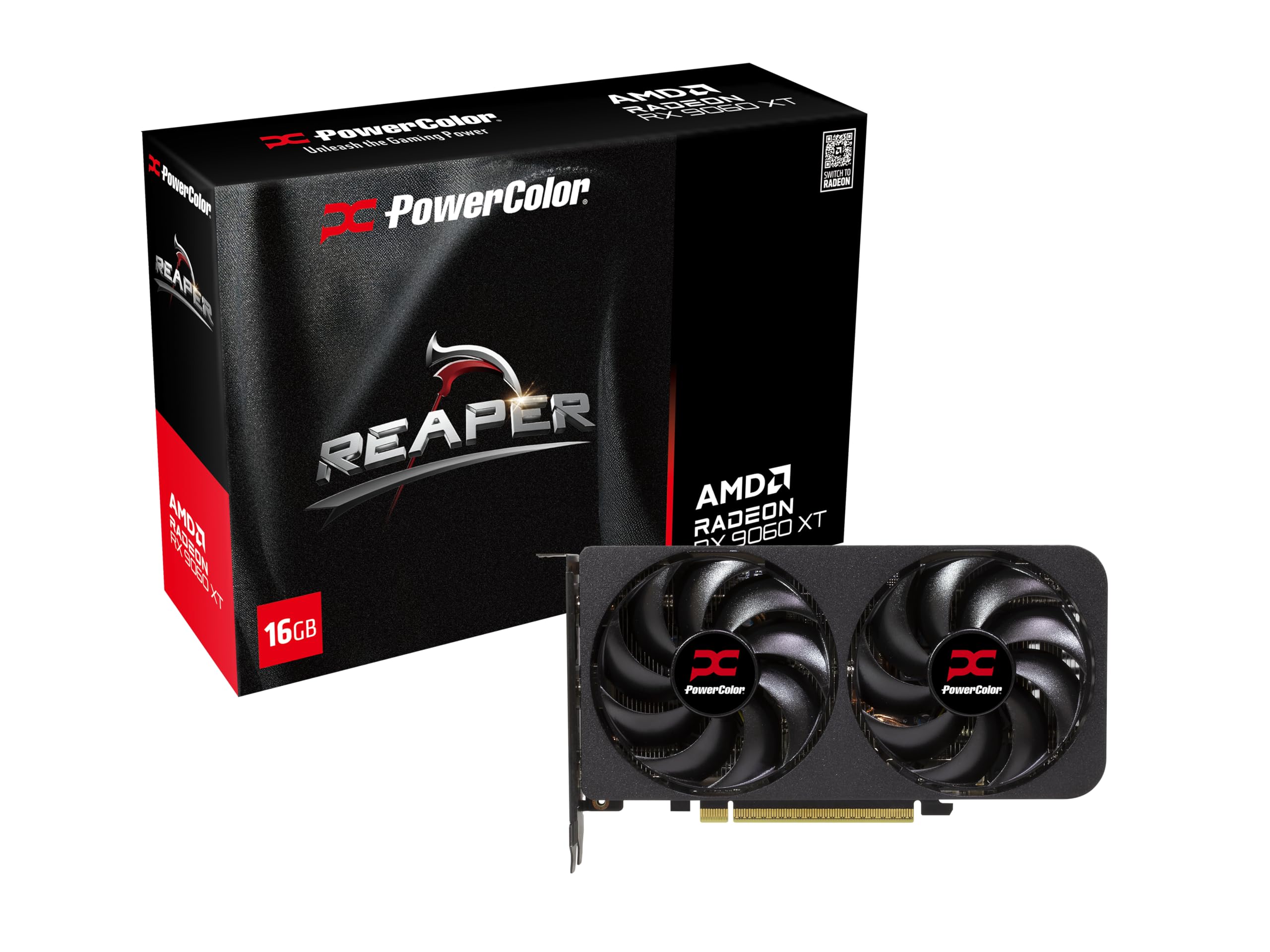PowerColor Reaper AMD Radeon RX 9060 XT 16GB GDDR6
پاورکالر ریپر ای‌ام‌دی رادئون آراکس 9060 ایکس‌تی 16 گیگابایت جی.دی.دی.ار۶