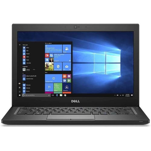 لپ تاپ DELL Latitude 7280 با نمایشگر 12.5 اینچ، پردازنده Intel Core i7 نسل 7 با 16GB RAM، 256GB SSD، گرافیک Intel HD 620، مجدد (Renewed)، رنگ مشکی با کیبورد انگلیسی Pro