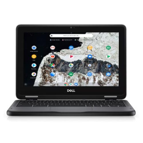 DELL (تجدید نظر شده) Chromebook 3100 با نمایش 11.6 اینچ، سلرون N4020 / 4 گیگابایت رم / 16 گیگابایت حافظه جانبی / سیستم عامل Chrome / گرافیک Intel HD، سیاه انگلیسی