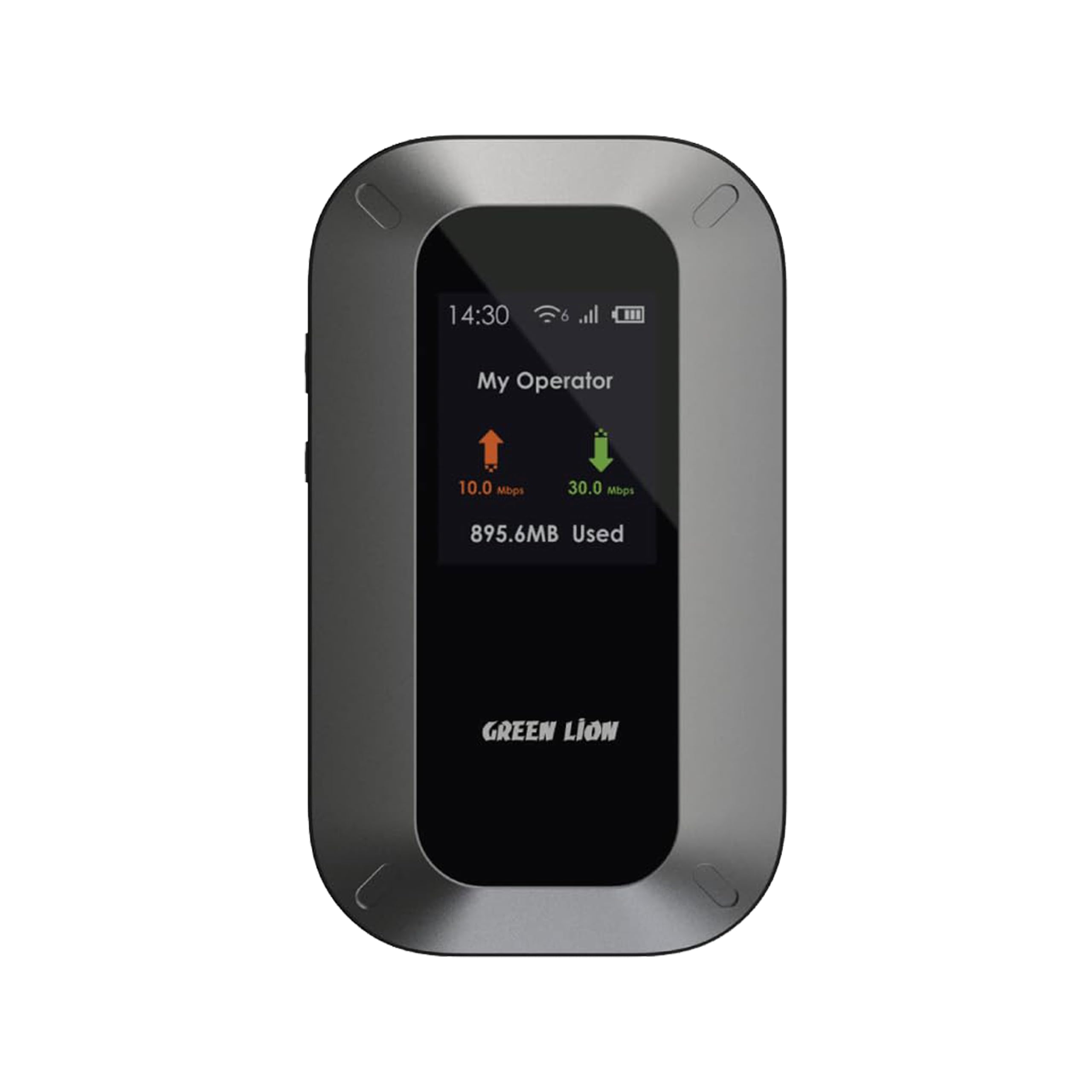 موبایل روتر Mifi 4G LTE/3G شیرین شیرین سبز، وای-فای 6 با سرعت بالا، سرعت دانلود 150 مگابایت بر ثانیه، اتصال دوگانه، پیکربندی خودکار، کارت حافظه TF تا 32 گیگابایت، نمایشگر TFT HD، رمزنگاری امن، کارکرد 12 ساعته