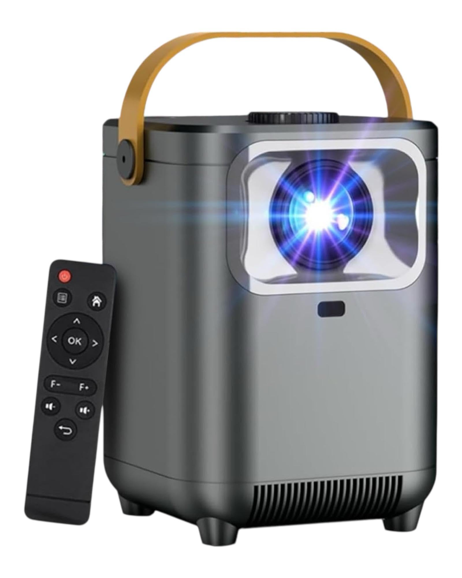 پروژکتور کوچک برای تئاتر خانگی، پروژکتور HD1080P 5G WiFi بلوتوث برای فیلم‌های بیرونی و داخلی، پشتیبانی از 4K، تلویزیون اندروید 10.0، نمایش 200 اینچ، سازگار با iOS/Android