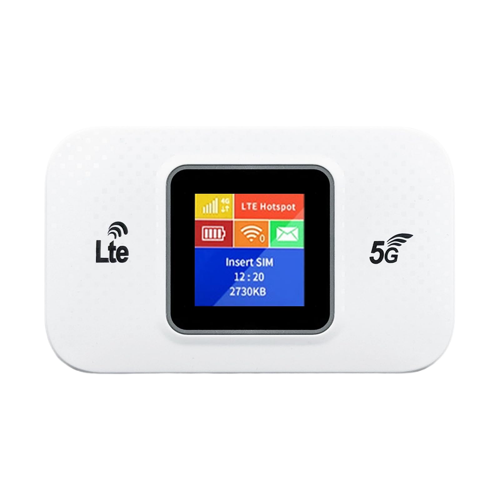 مودم همراه 4G LTE، مودم WiFi بی‌سیم قابل حمل 300 مگابیت بر ثانیه با نمایشگر LCD و شیار کارت SIM، مسافرتی روتر 4G جیبی برای خانه و کسب و کار در اروپا