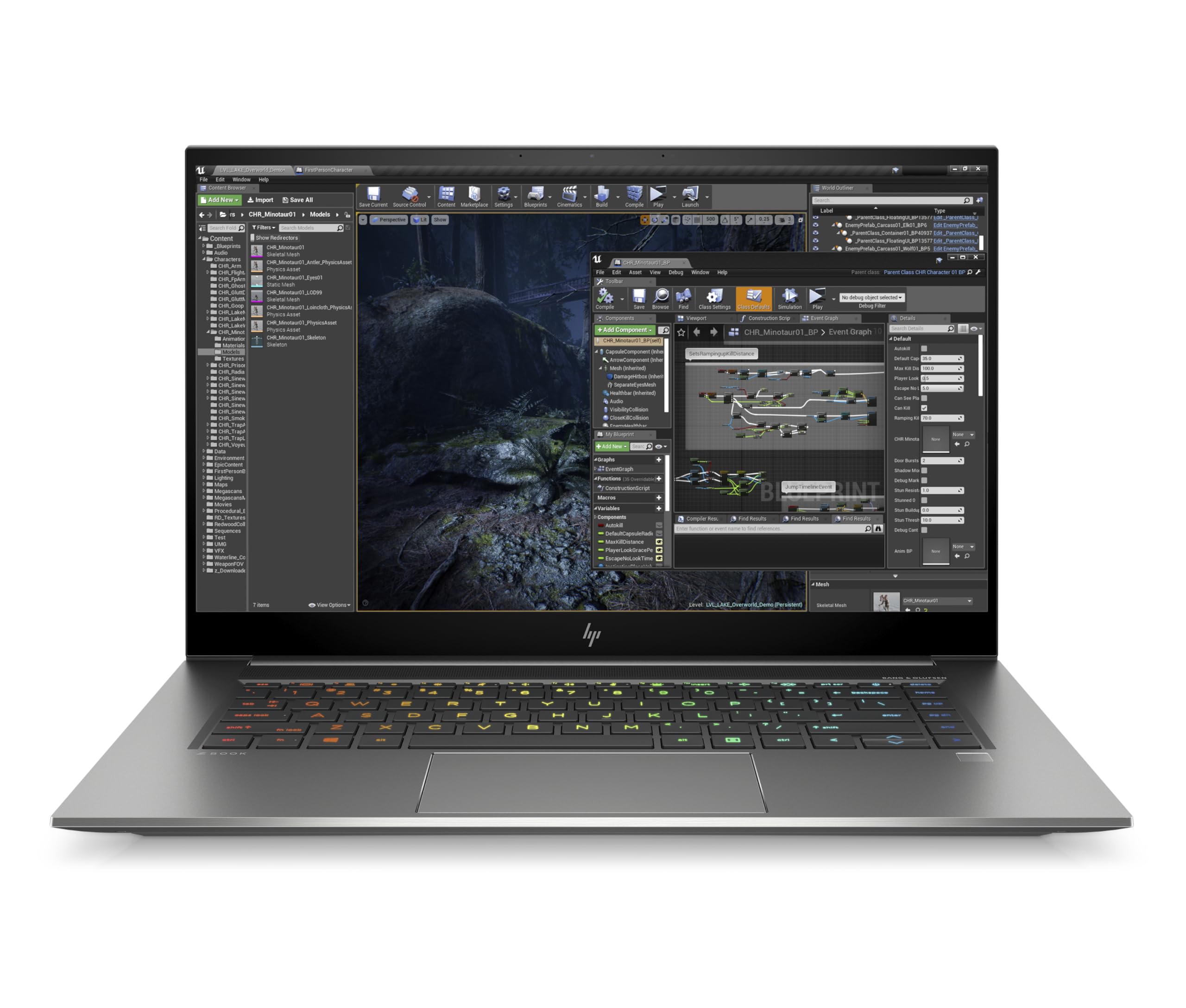 لپ تاپ ایچ-پی ZBook Studio 15 G7 ایستگاه کاری | نمایشگر FHD 15.6 اینچ | پردازنده Core i7-10850H هگزاکور | 32 گیگابایت رم، 1 ترابایت حافظه داخلی NVMe™ PCIe® | کارت گرافیک NVlDIA Quadro T1000 | ویندوز 11 Pro (تجدید نظر شده)
