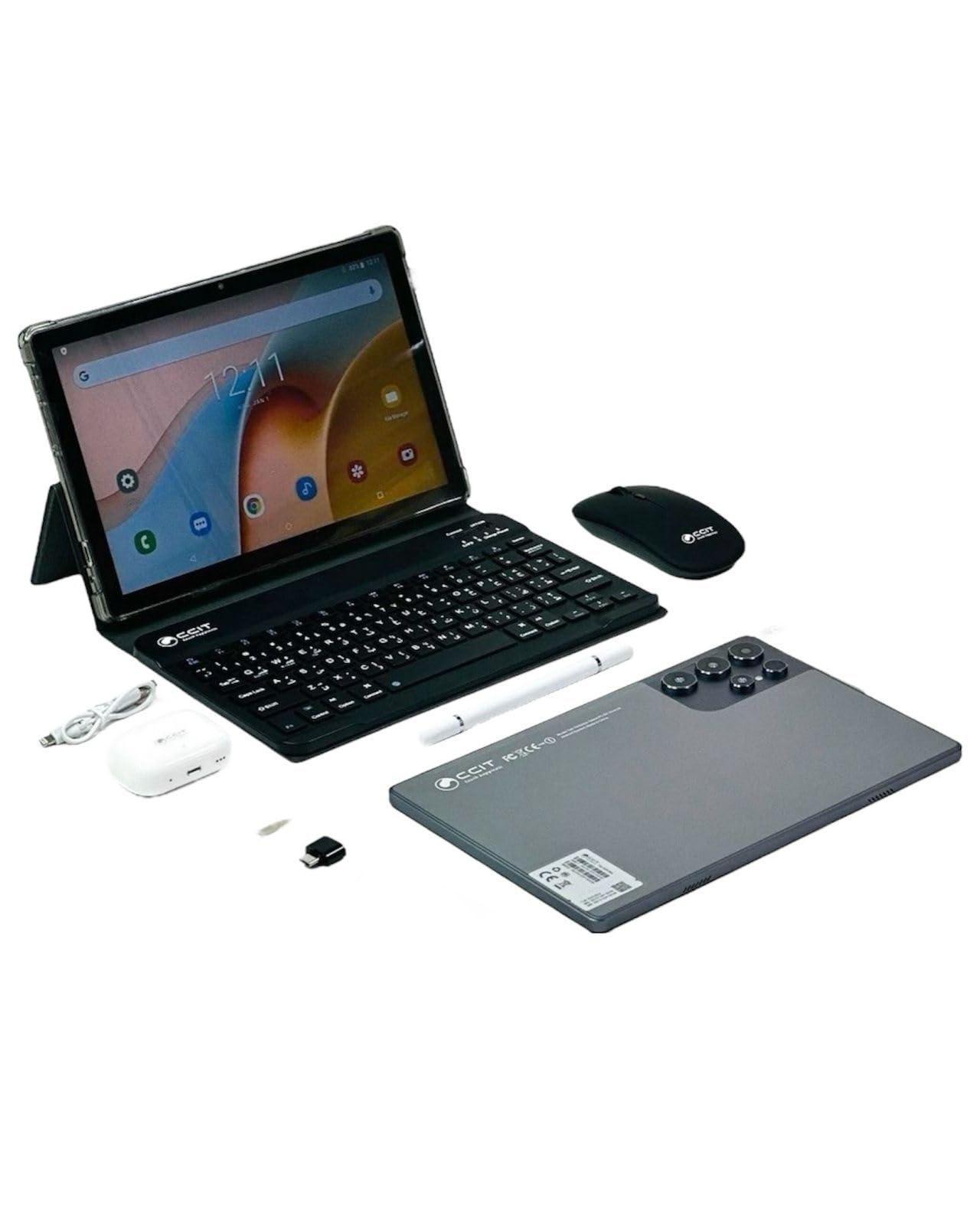 تبلت اندروید CCIT Tab S25Ultra ، ۱۶گیگابایت رم، ۱ ترابایت فضای ذخیره‌سازی، 5G، همراه با کیبورد، موس و هدست بلوتوث