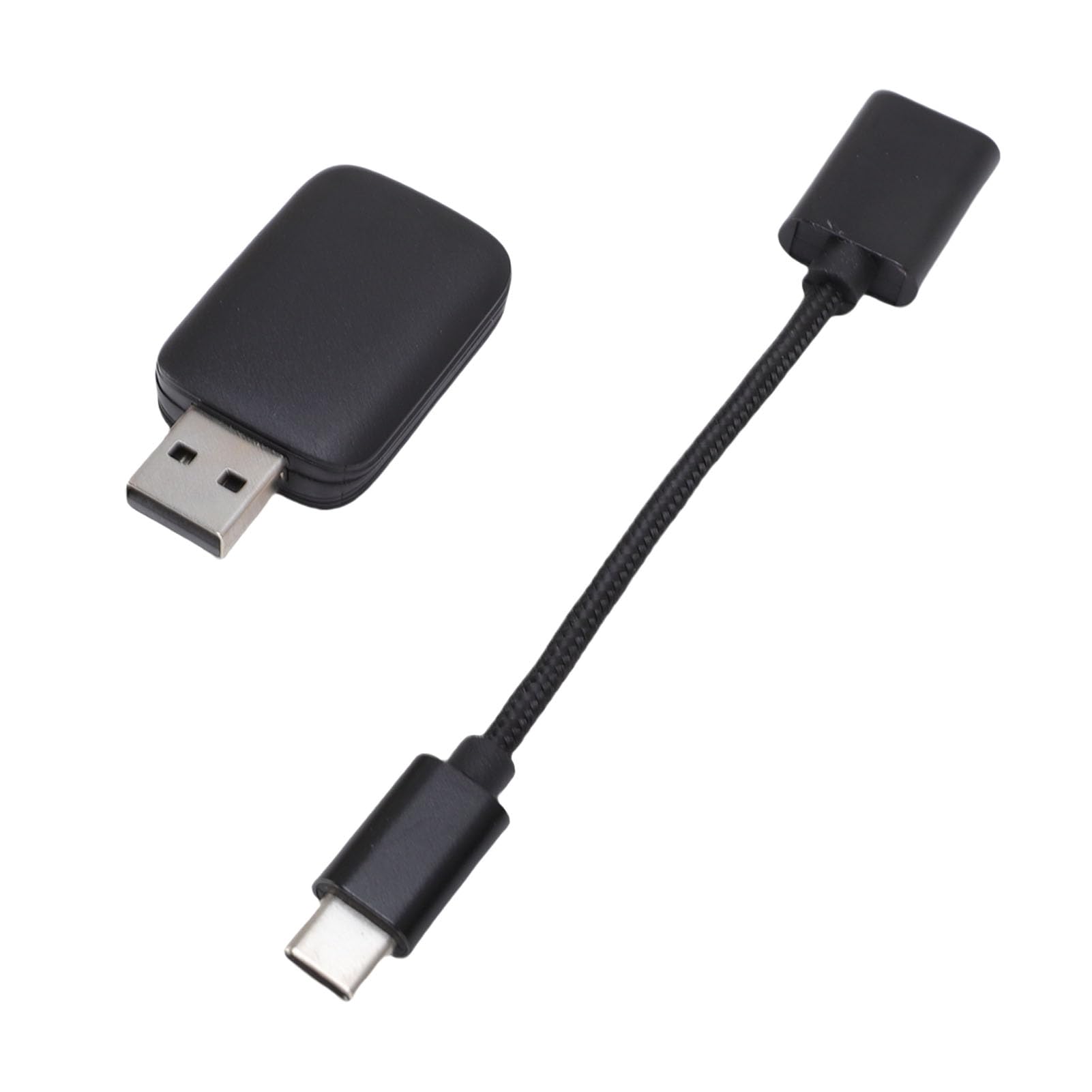 آداپتور بی‌سیم 2 در 1 و اندروید اتو، WiFi 6/بلوتوث 5.2 با کابل USB-C، چیپ AX1800 برای اندروید و اندروید