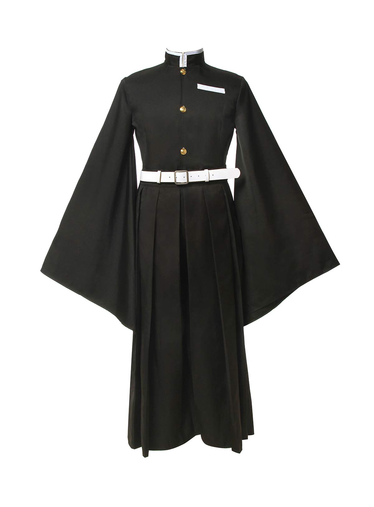 CR ROLECOS Mitsuri Cosplay for Demon Slayer Mitsuri Full Set Tomioka Giyuu Costume Giyuu Anime Outfit for Halloween XXL Black