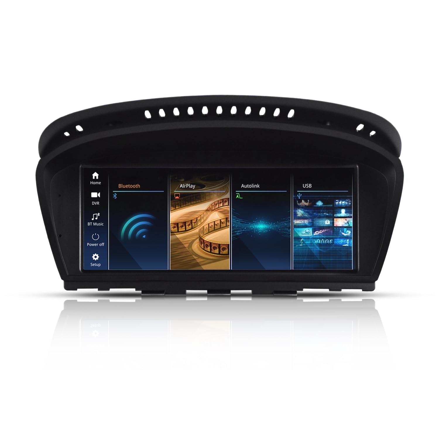 پخش‌کننده چندرسانه‌ای اتومبیل بی‌ان‌دی (Android Auto) بی‌سیم وایرلس CarPlay برای ب‌ام‌و سری 5 و سری 3 E60 E61 E62 E63 E90 E91 E92 E93 CCC از سال 2005 تا 2008 با سیستم عامل لینوکس