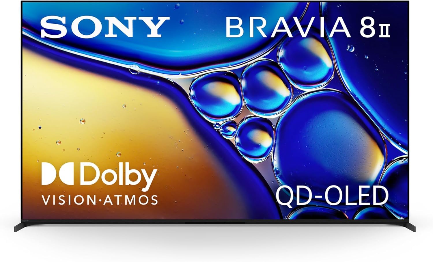 تلویزیون هوشمند 4K Sony 65 اینچ Bravia 8 II QD-OLED (2025) - پردازنده XR، Dolby Vision، Google TV، HDMI 2.1 120Hz 65 اینچ
