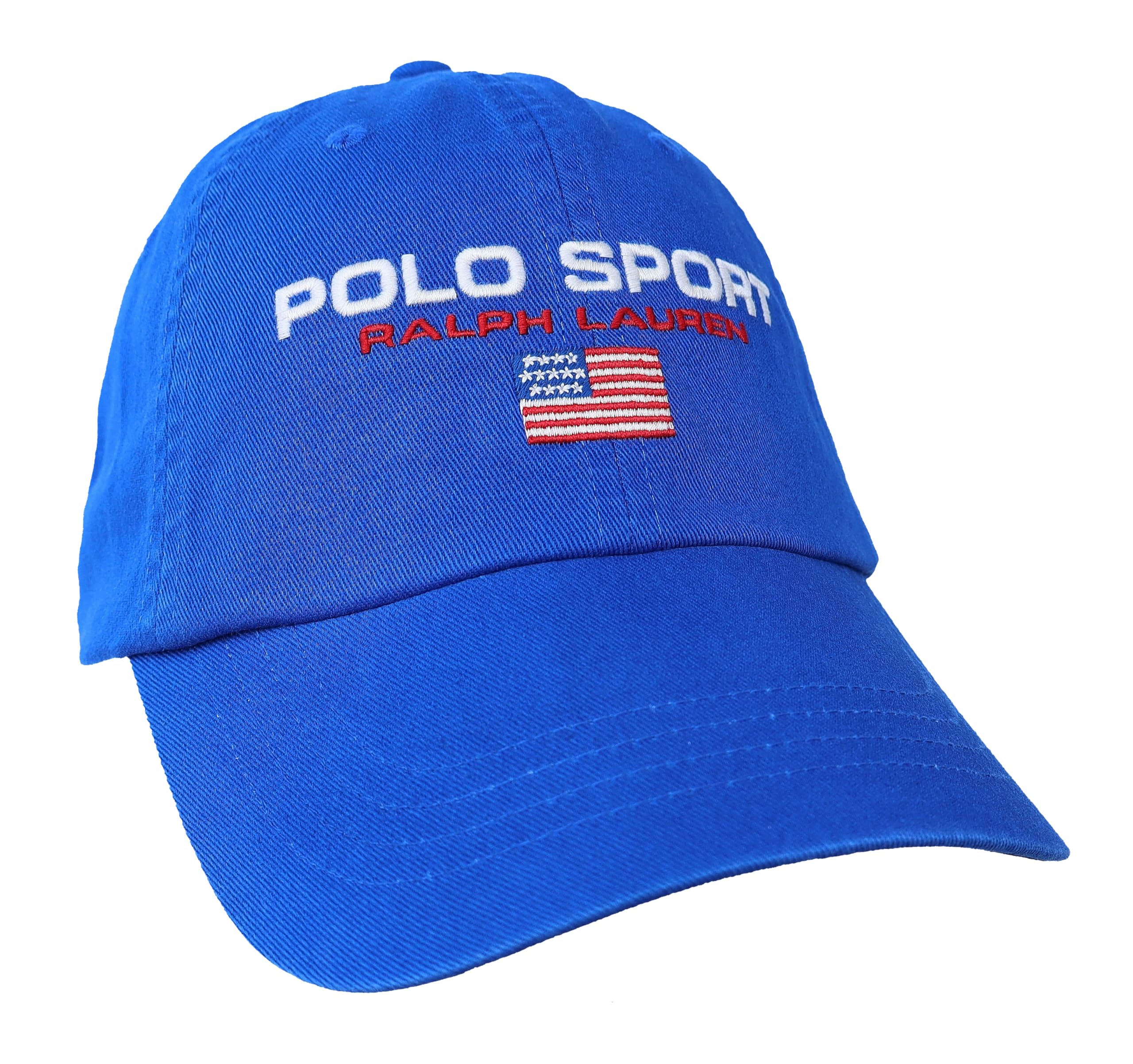 کلاه ورزشی Ralph Lauren با طرح بیسبال، رنگ آبی سرشاپ، سایز یک اندازه