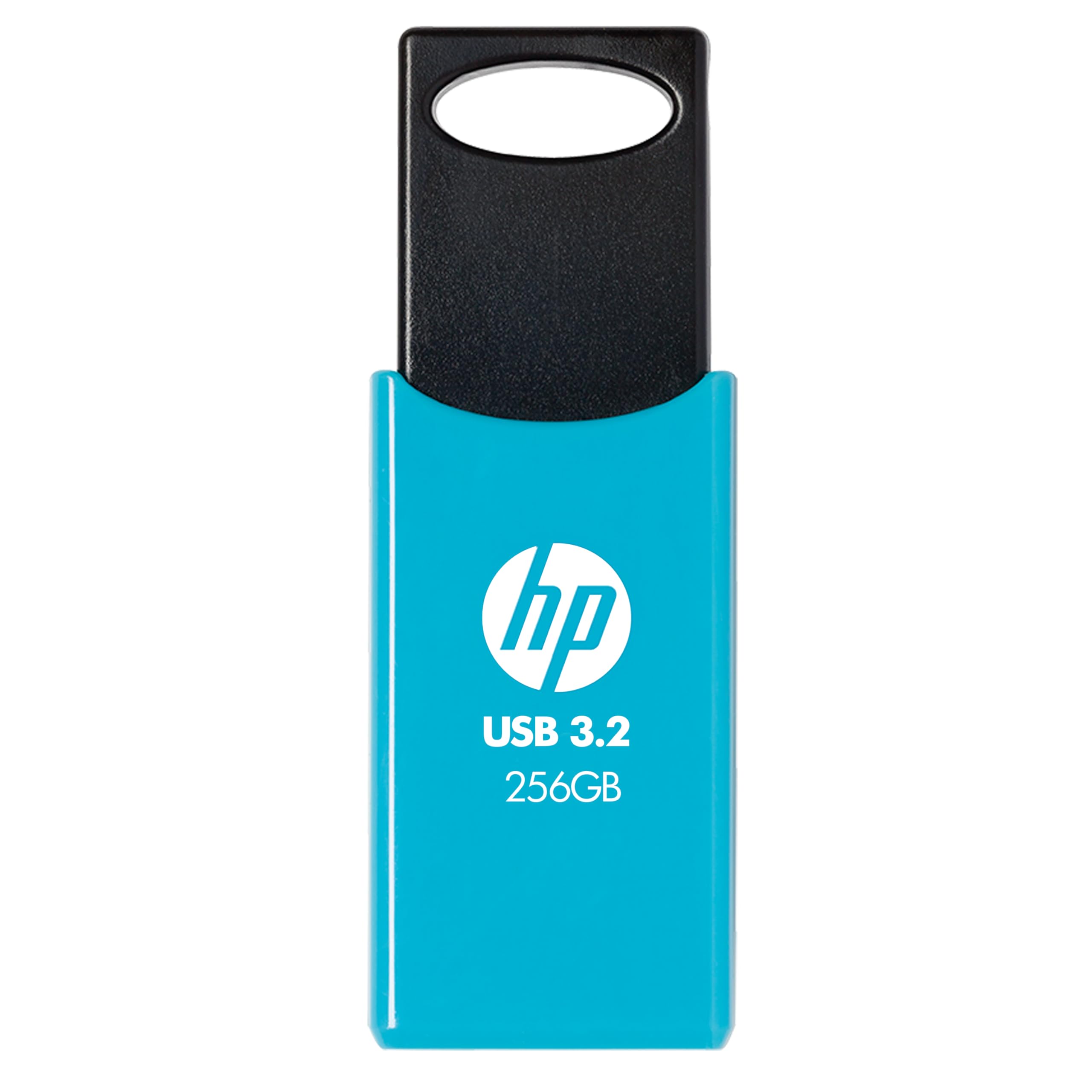 فلش‌درایو USB 3.2 نسل 1 HP 712w با ظرفیت 256 گیگابایت، رنگ آبی، سرعت خواندن تا 120 مگابایت بر ثانیه