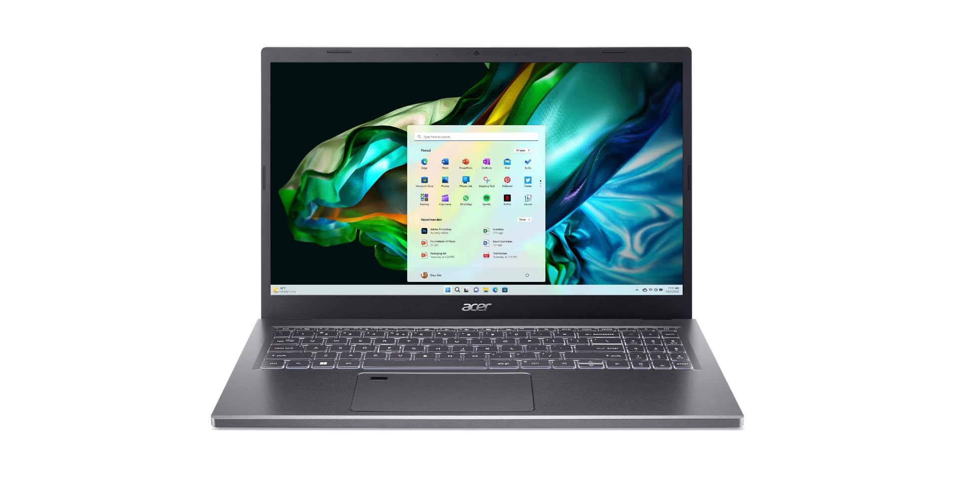 لپ‌تاپ Acer Aspire 5 A515-58M-53ES | پردازنده Intel Core i5-13420H نسل 13 | نمایشگر IPS FHD 15.6 اینچ | 8 گیگابایت حافظه RAM LPDDR5 | 1 ترابایت حافظه جامد SSD | ویندوز 11 | صفحه کلید با نور پس زمینه | خواننده اثر انگشت (ازمایش شده) | رنگ Steel Gray