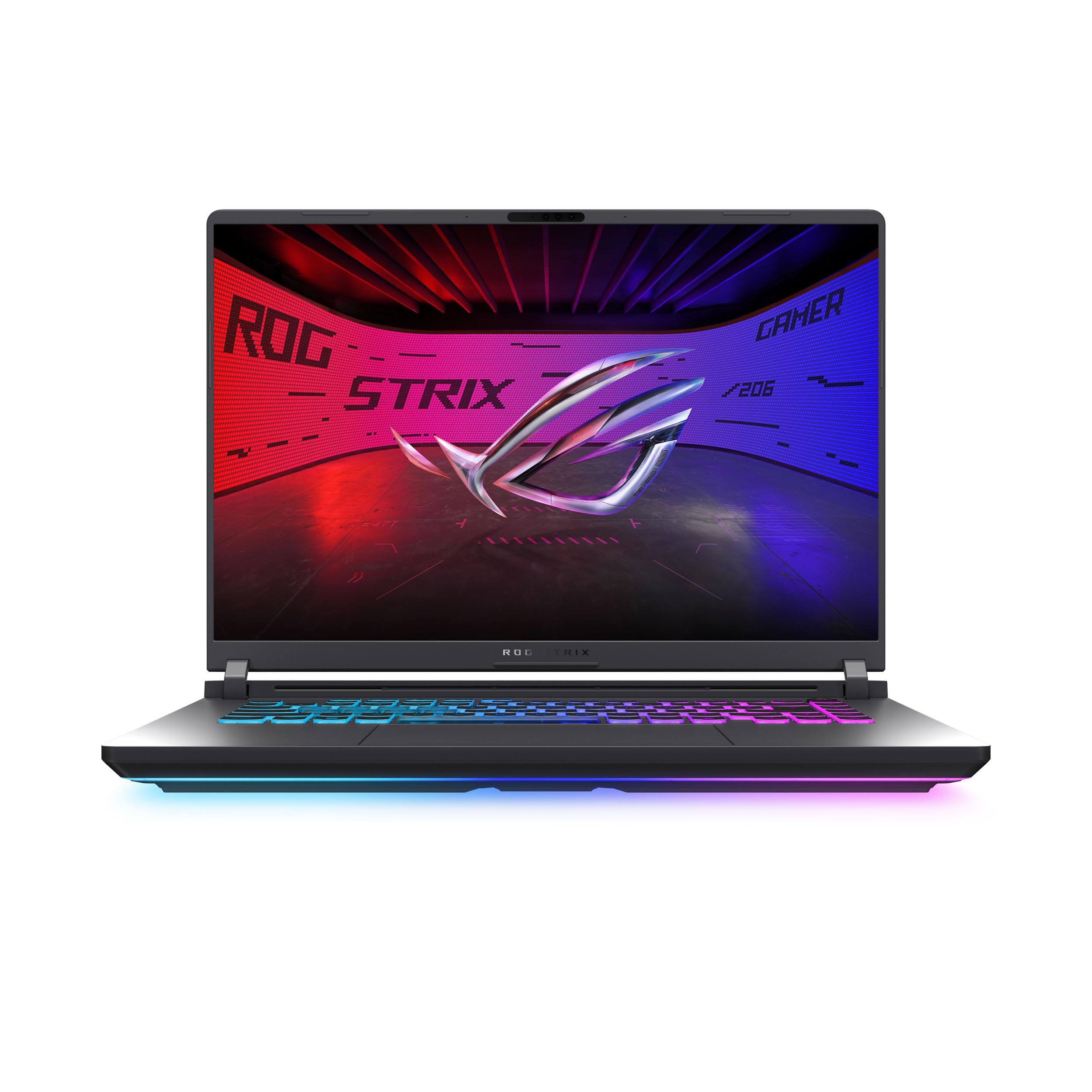 لپ تاپ بازی ASUS ROG Strix G16 (2025) ، دارای صفحه نمایش 16 اینچی FHD+ با نسبت تصویر 16:10 و فرکانس تازه‌سازی 165Hz/3ms ، پردازنده Intel® Core™ i7 14650HX ، کارت گرافیک NVIDIA® GeForce RTX™ 5050 Laptop GPU ، 16GB DDR5 RAM ، 1TB PCIe Gen 4 SSD ، Wi-Fi 7 ، ویندوز 11 Home است.