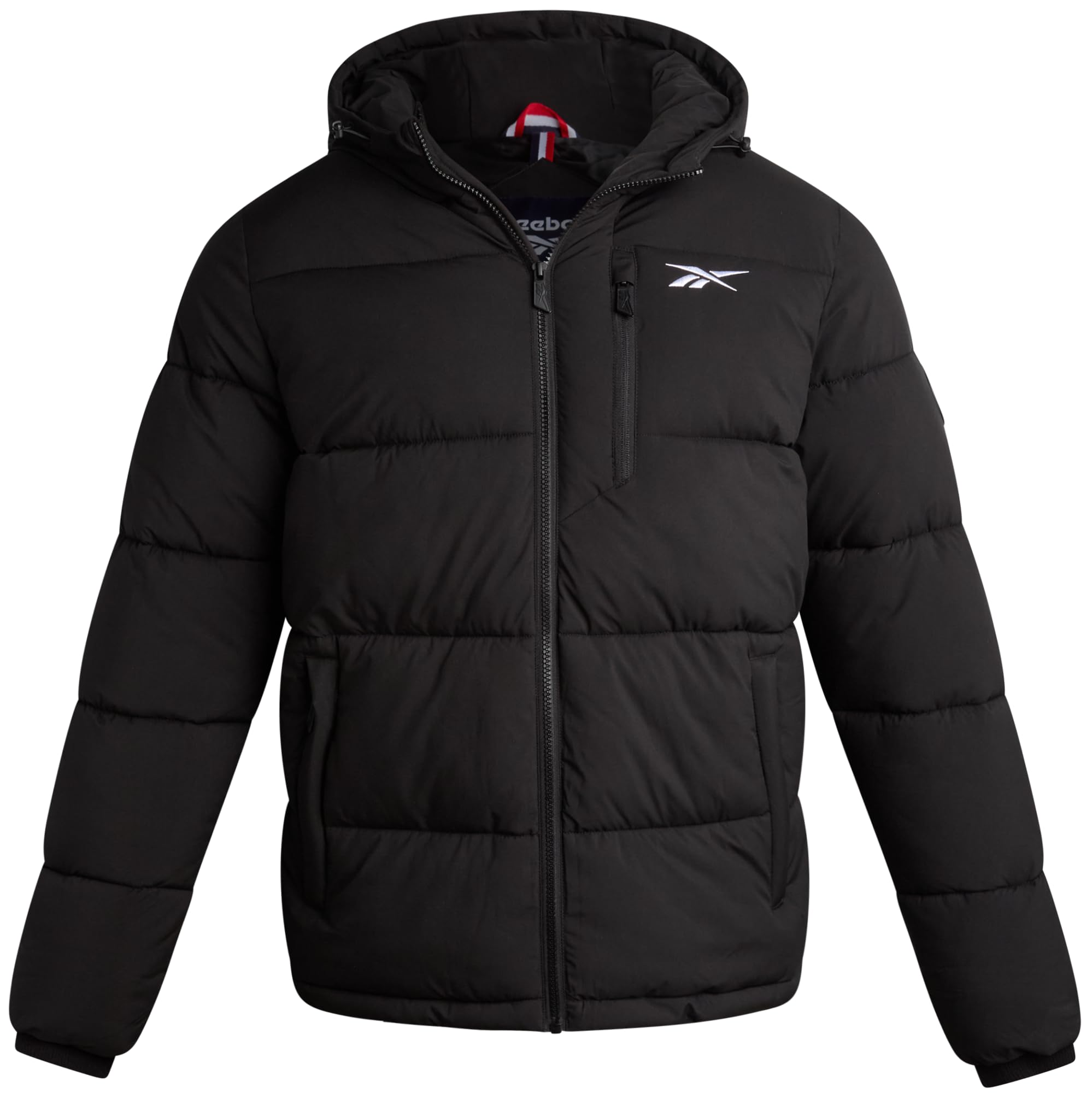 پالتو مردانه Reebok با طراحی کش دار و پوشش راحت، سایز L، رنگ مشکی