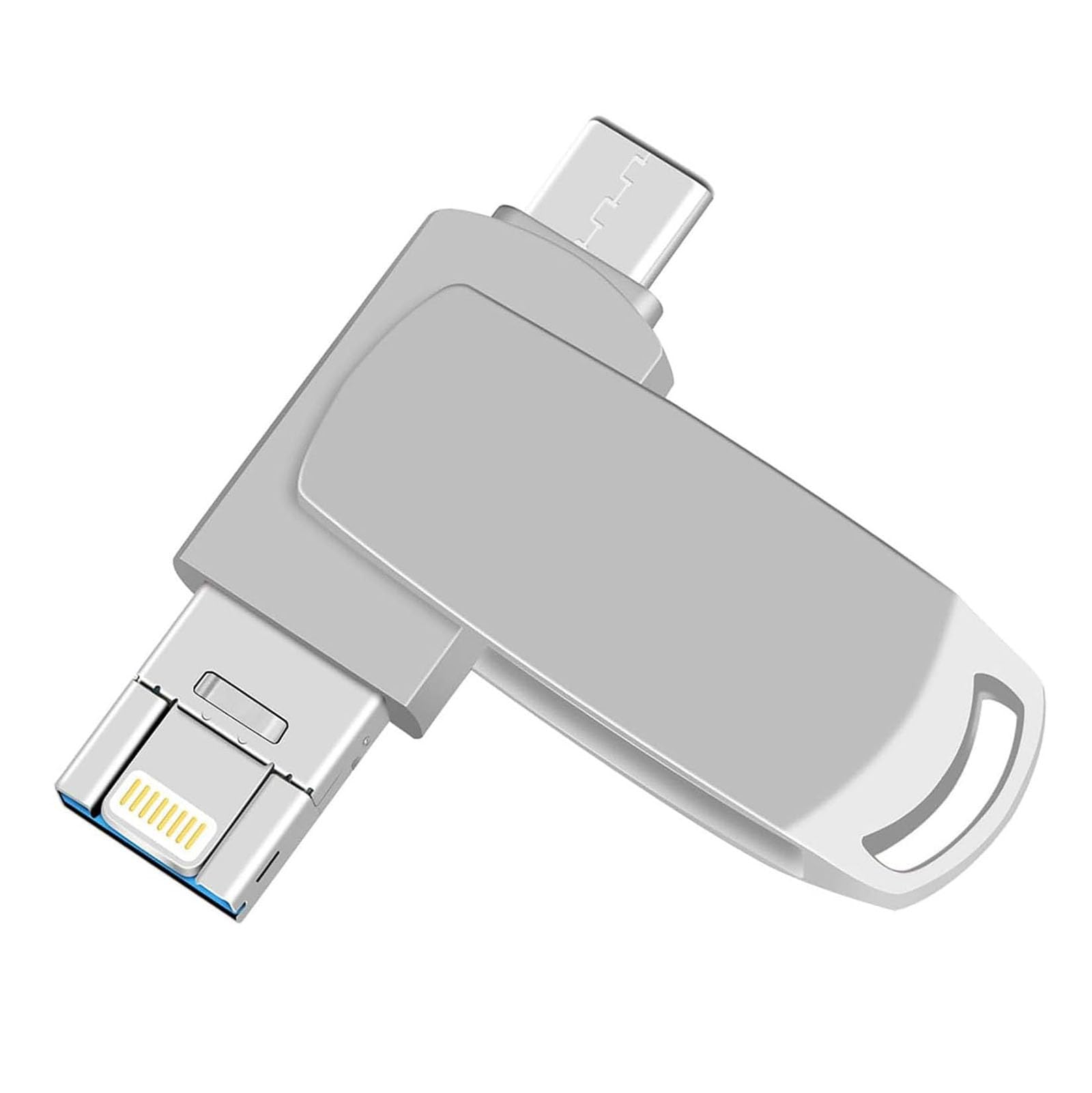 دوشاخه، فلش درایو تلفن همراه، برای ذخیره‌سازی عکس‌ها در آیفون، چاپ‌ های حافظه خارجی، سازگار با آیفون/کامپیوتر شخصی/آیپد/دیگر دستگاه‌ها 2 ترابایت
